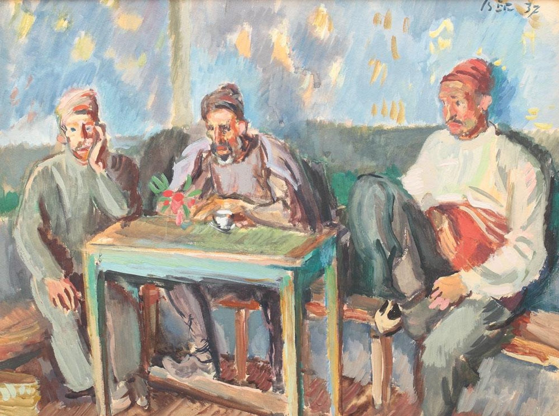 Turks at the Cafe by Iosif Iser
