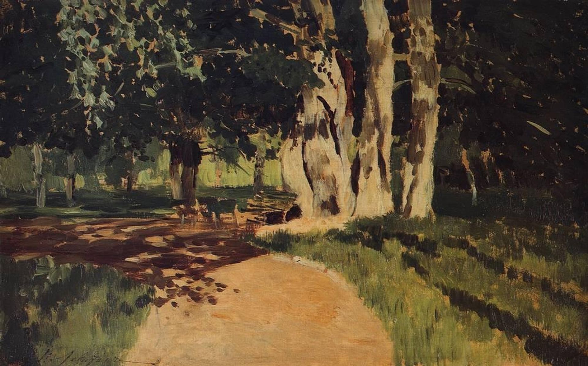 In the park by Isaac Levitan