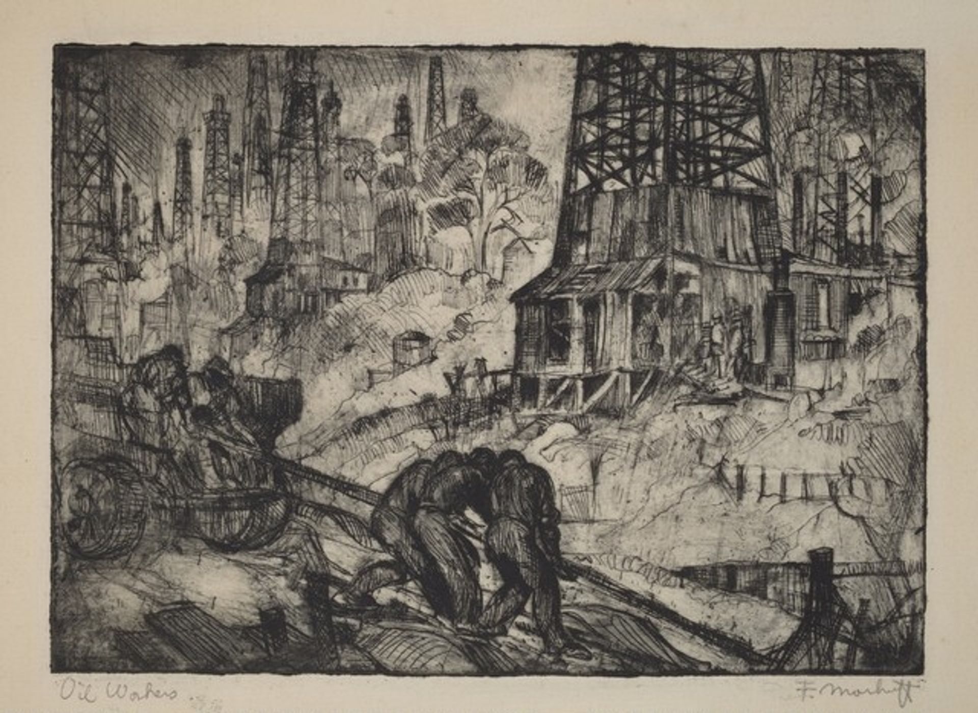 Oil Workers by Frederick Monhoff
