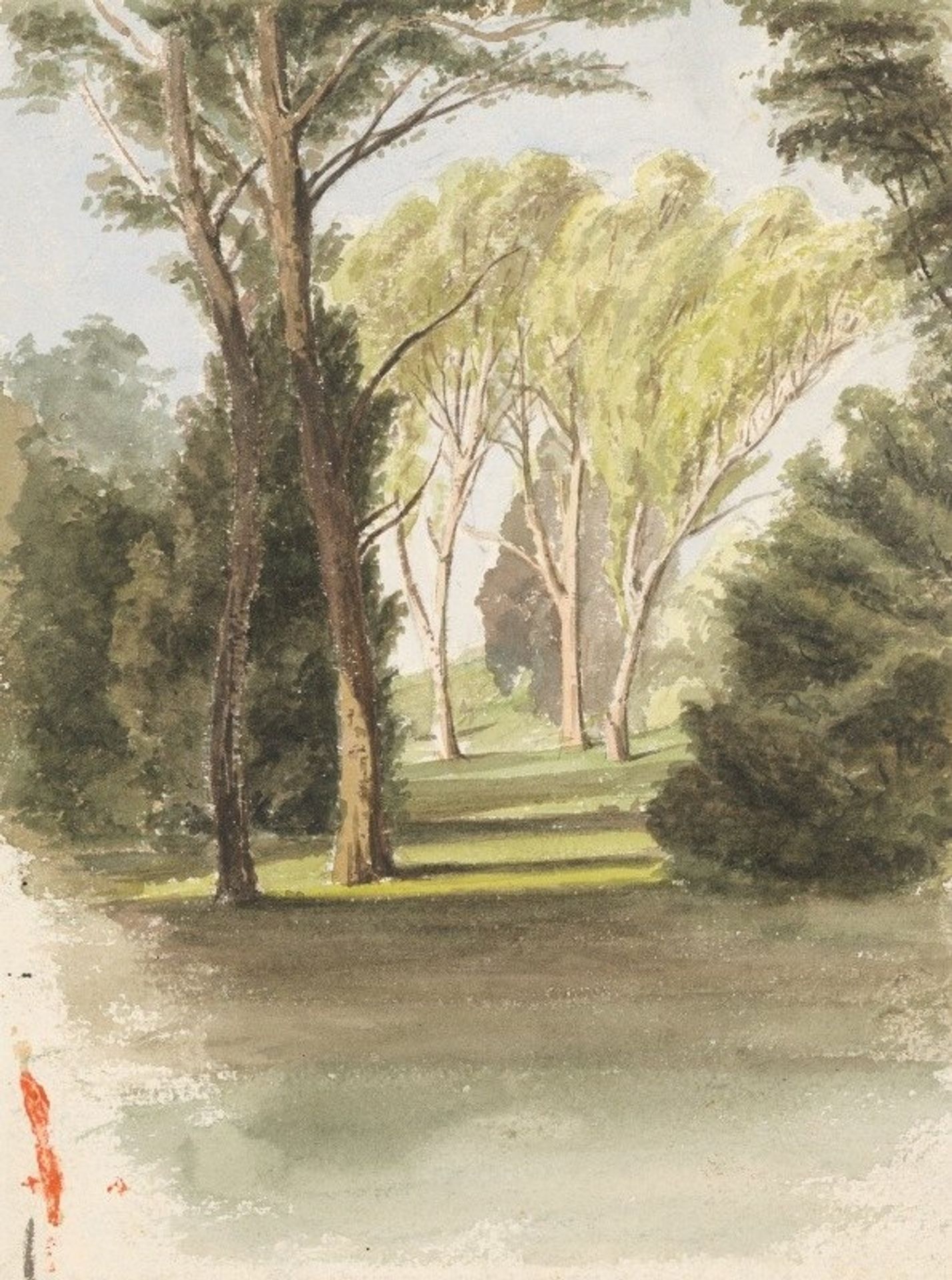 Trees in a Park by Ladislav Mednyánszky