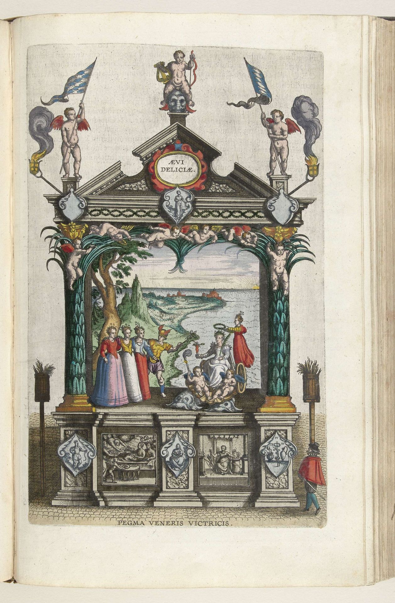 Toneel met de kroning van Venus, 1599 by Pieter van der (I) Borcht