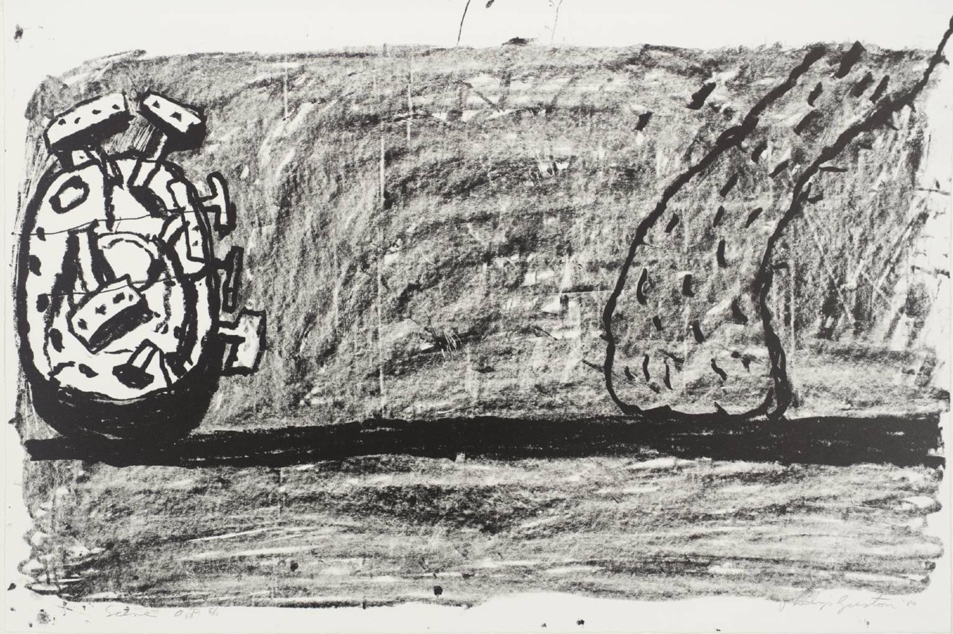 Scene by Philip Guston