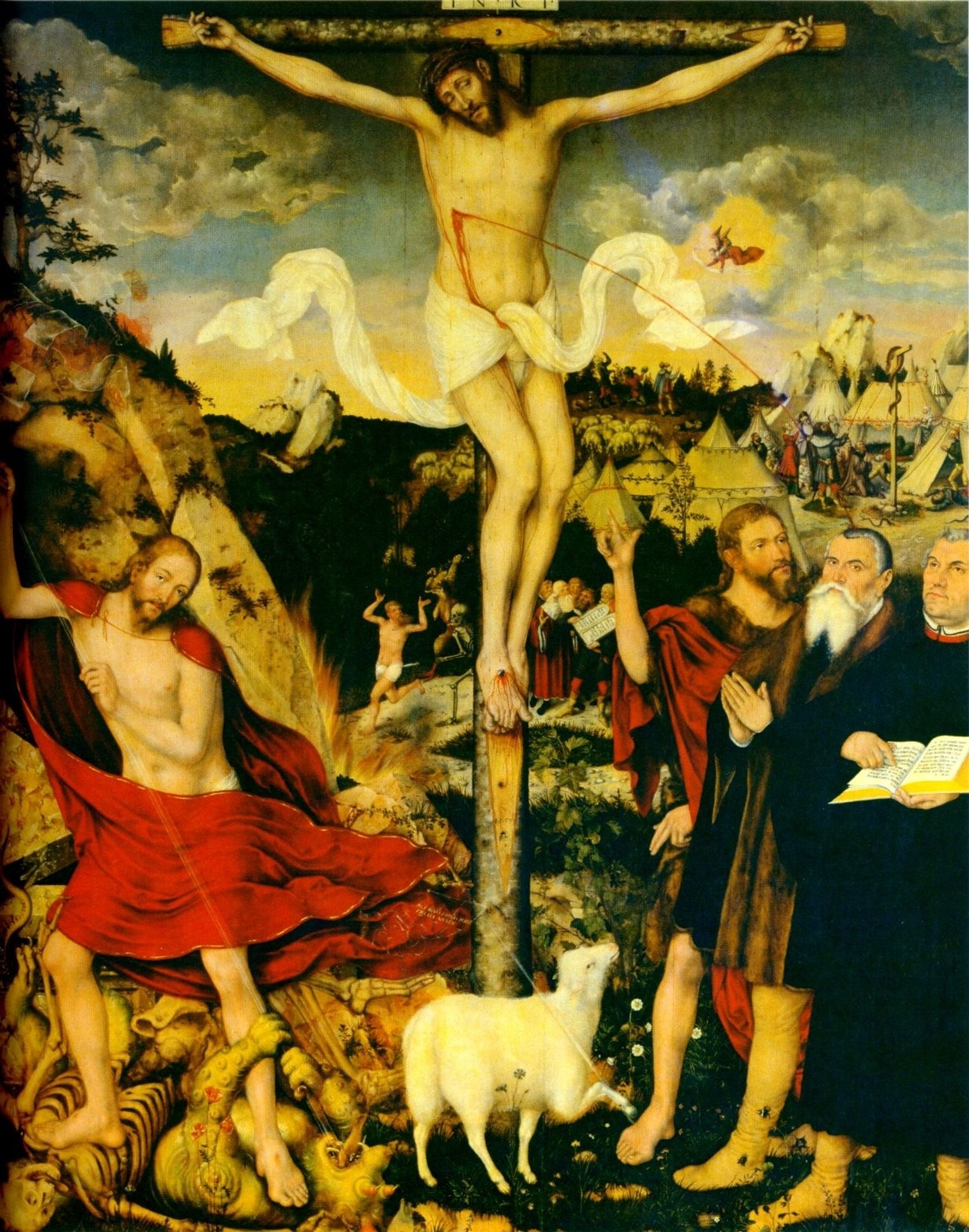 Christ as Savior with Martin Luther by Lucas Cranach the Elder