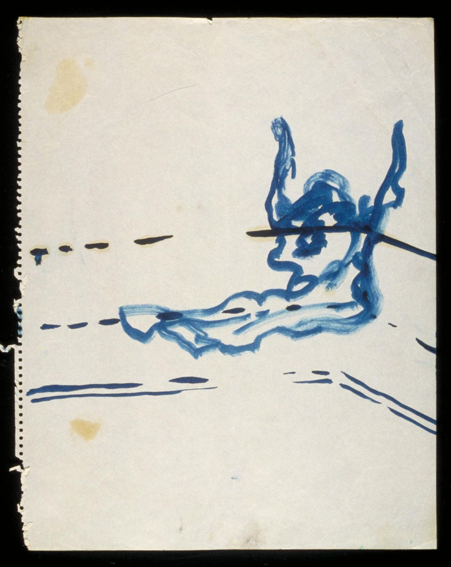 Fallen Figure with Arms Up by Francis Bacon