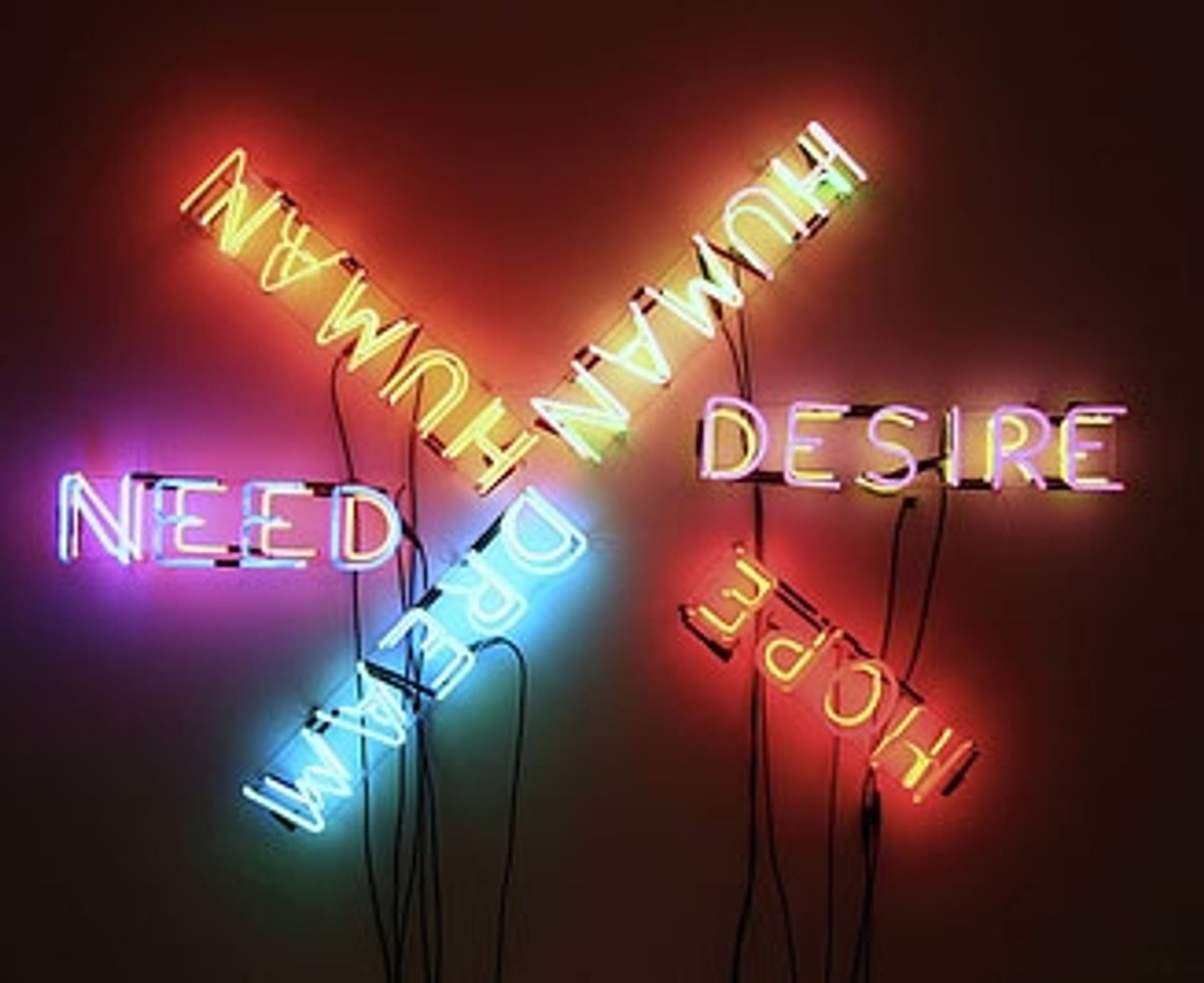 Human/Need/Desire by Bruce Nauman