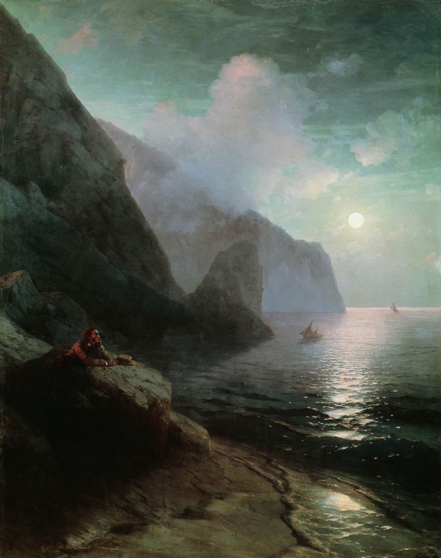 Pushkin in Gurzuf by Ivan Konstantinovich Aivazovsky