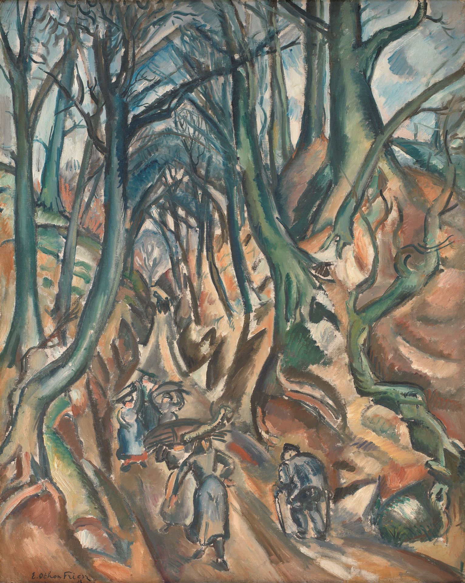 The Sunken Road in Winter by Othon Friesz