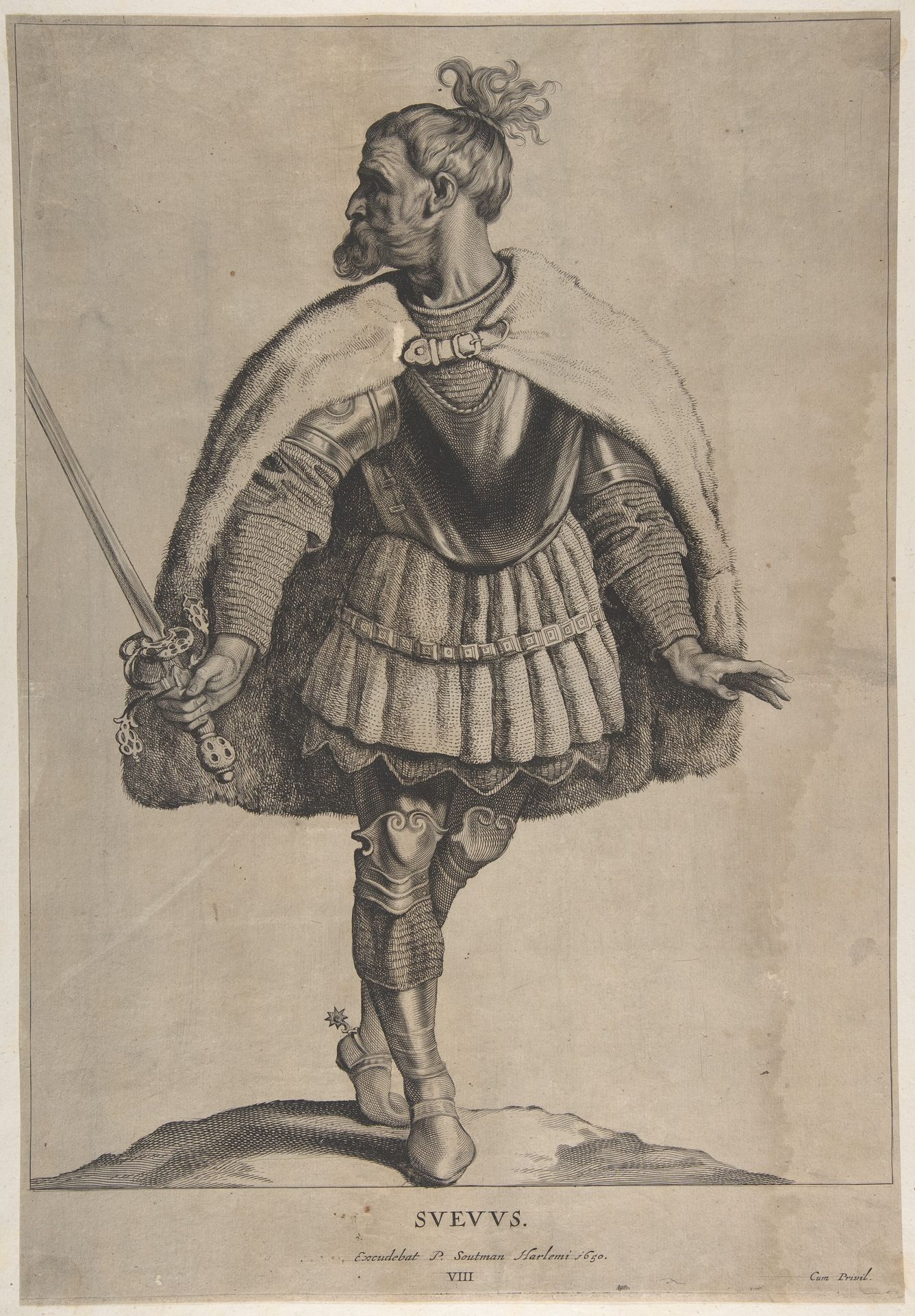 Svevus, from the series Peplus, sive Gothorum, Heruolorum... by Pieter Soutman