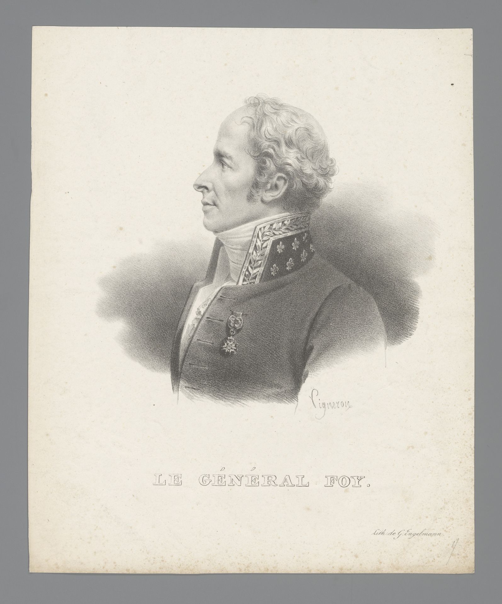 Portret van Maximilien Sébastien Foy by Pierre Roch Vigneron