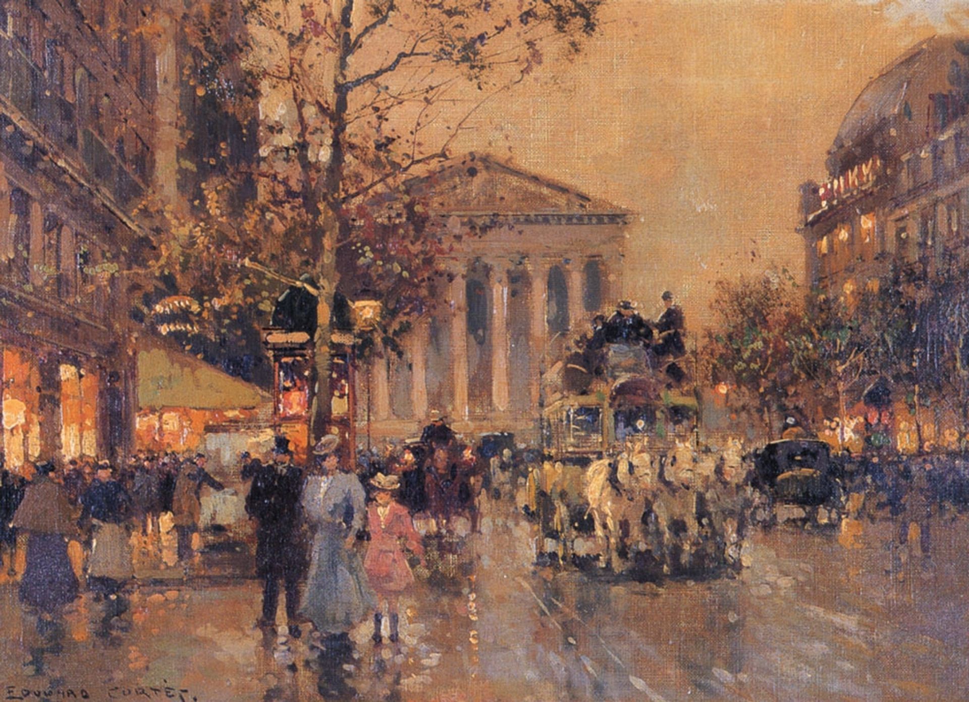 The Rue Royal Madeleine by Edouard Cortes