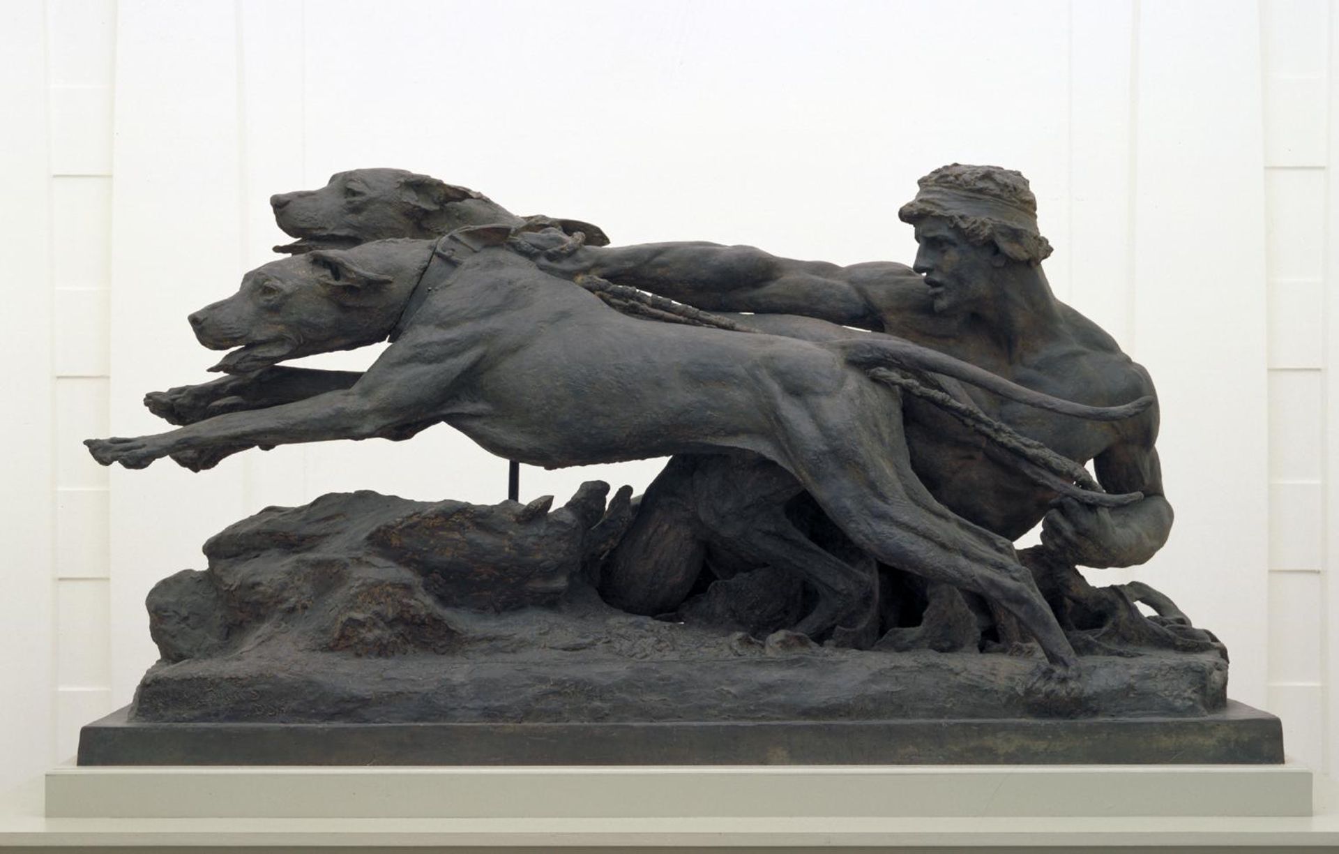 Hounds in Leash by  Harry Bates