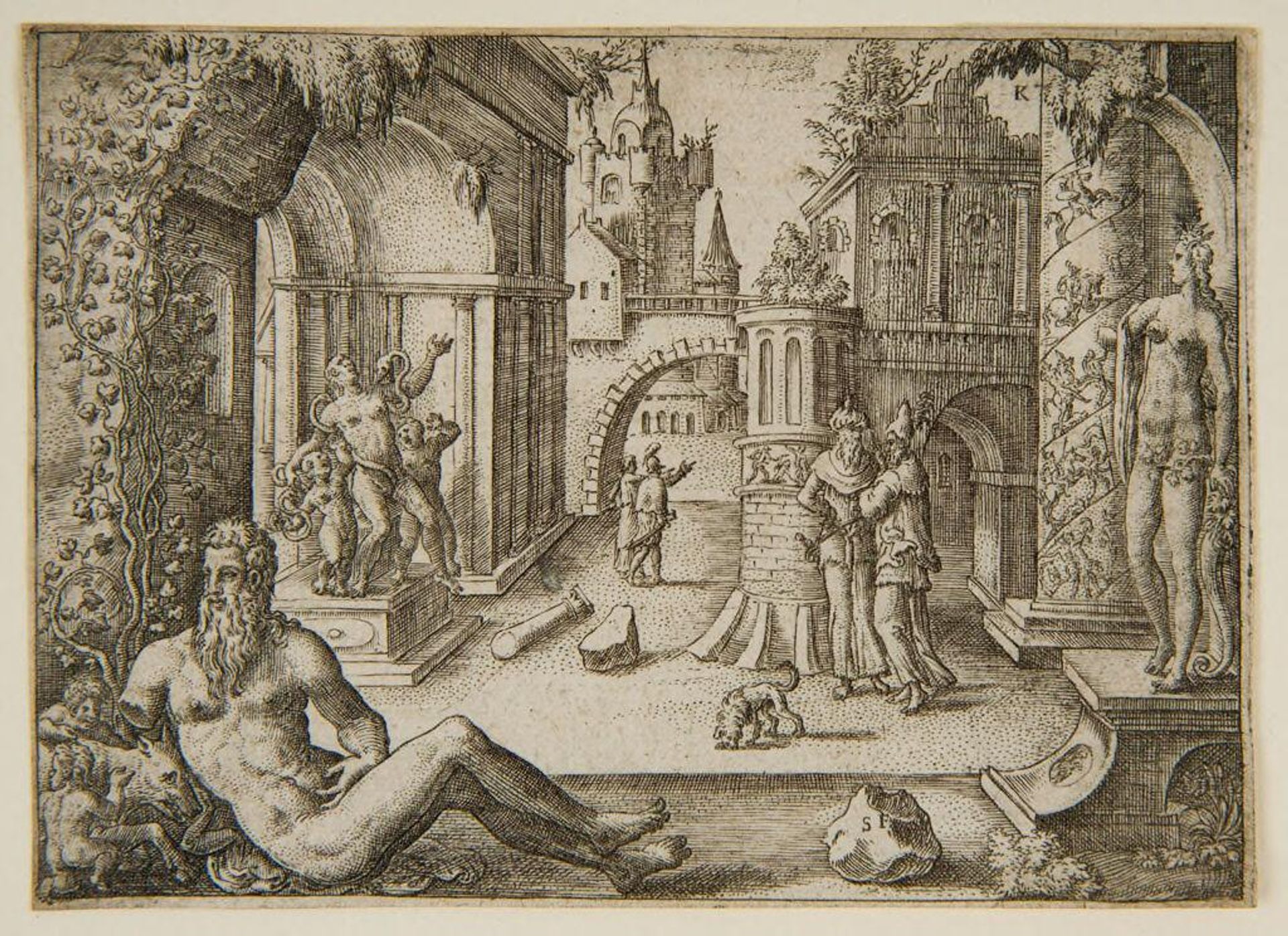 Emblem Signifying the Triumph of the World by Ãtienne Delaune