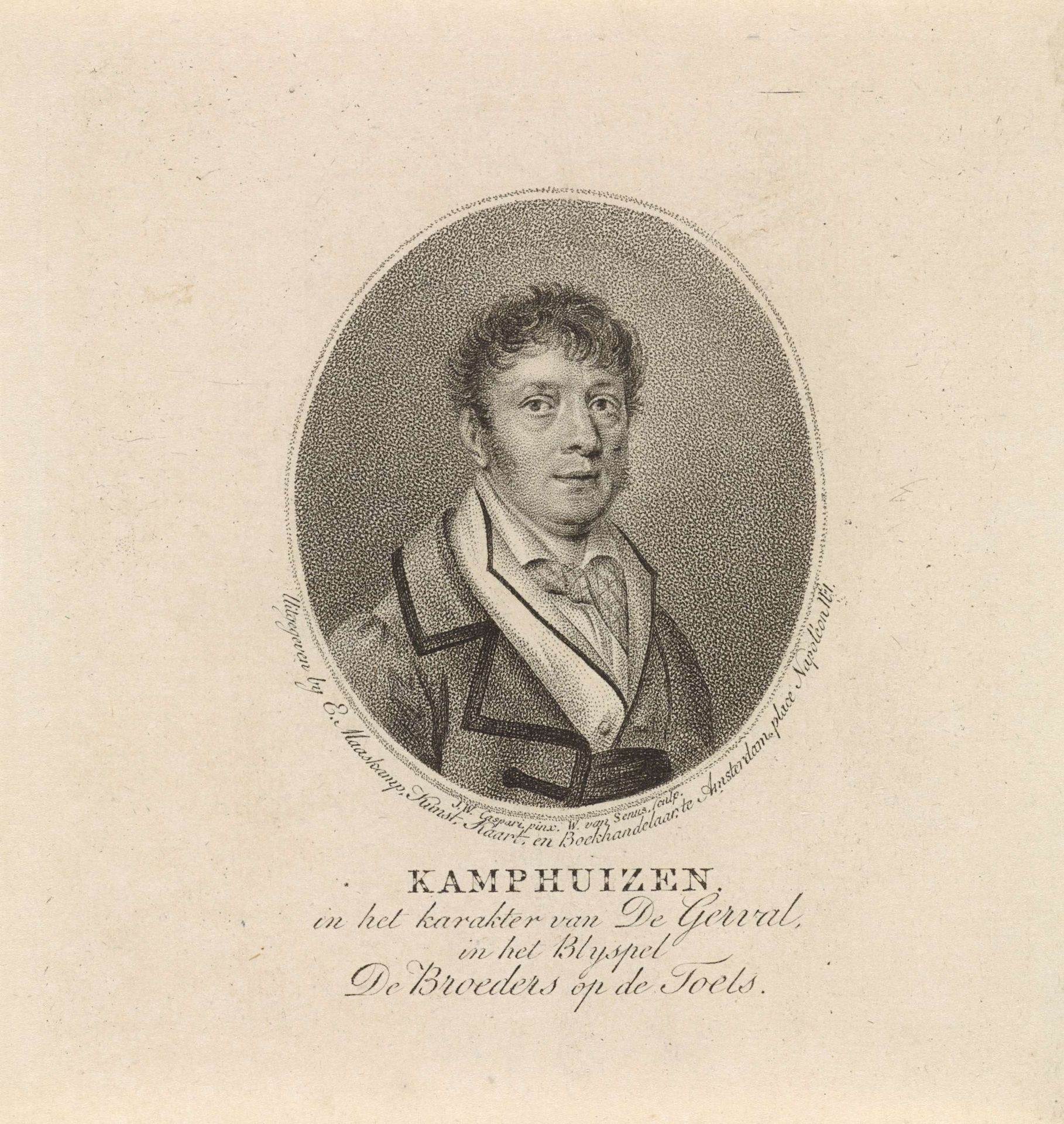 Portret van Dirk Kamphuizen by Willem van Senus