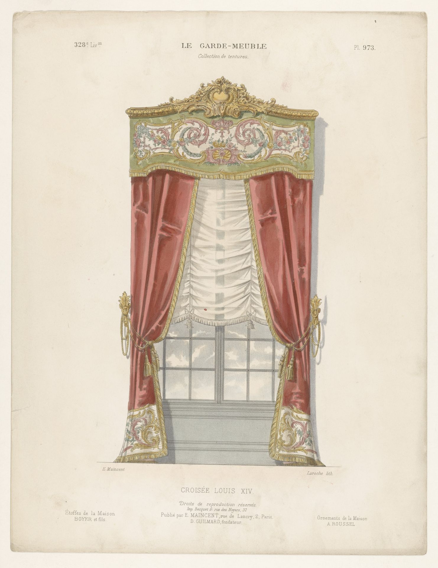 Venster met gordijnen by Léon Laroche