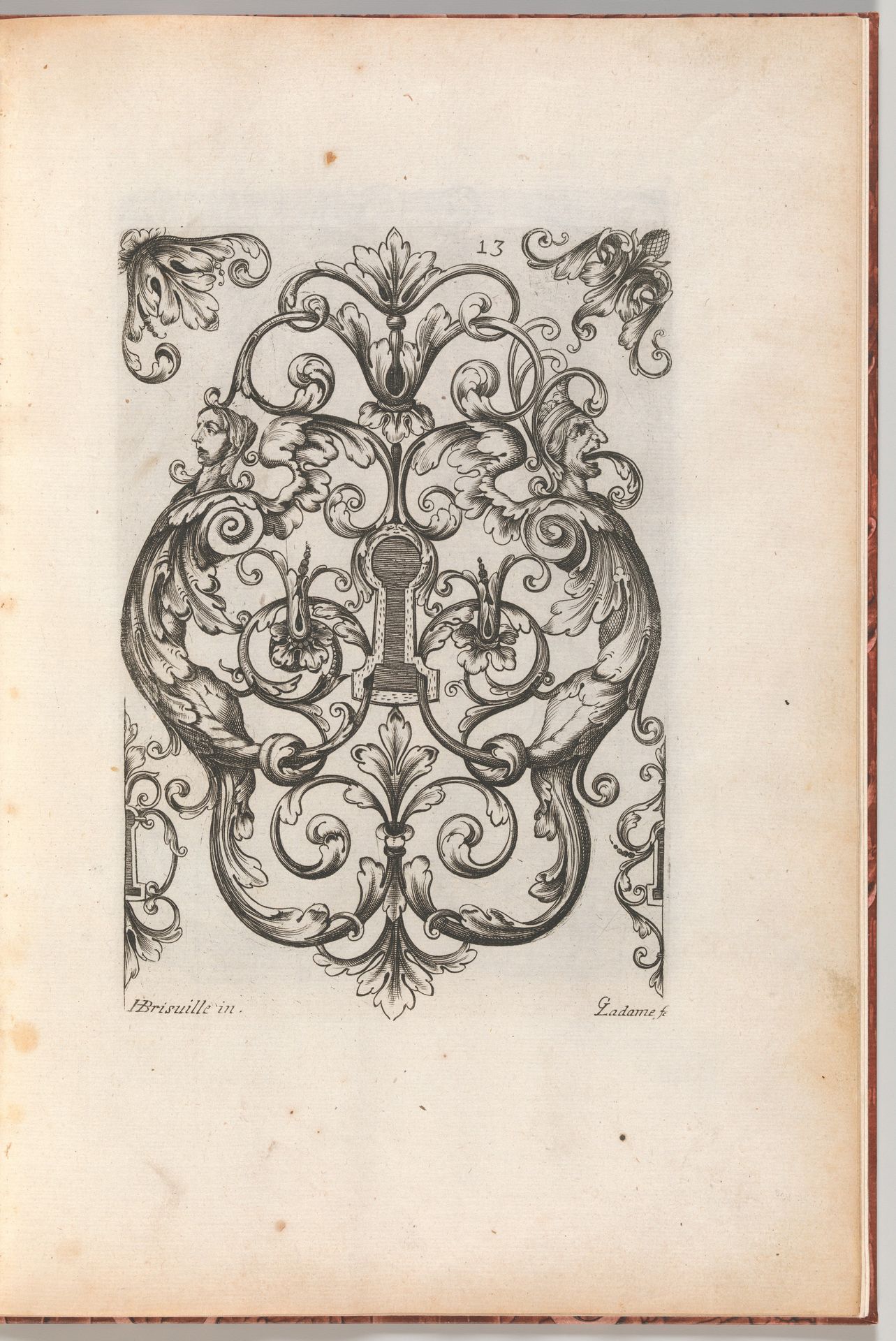 Diverses Pieces de Serruriers, page 14 (recto) by Jean Berain