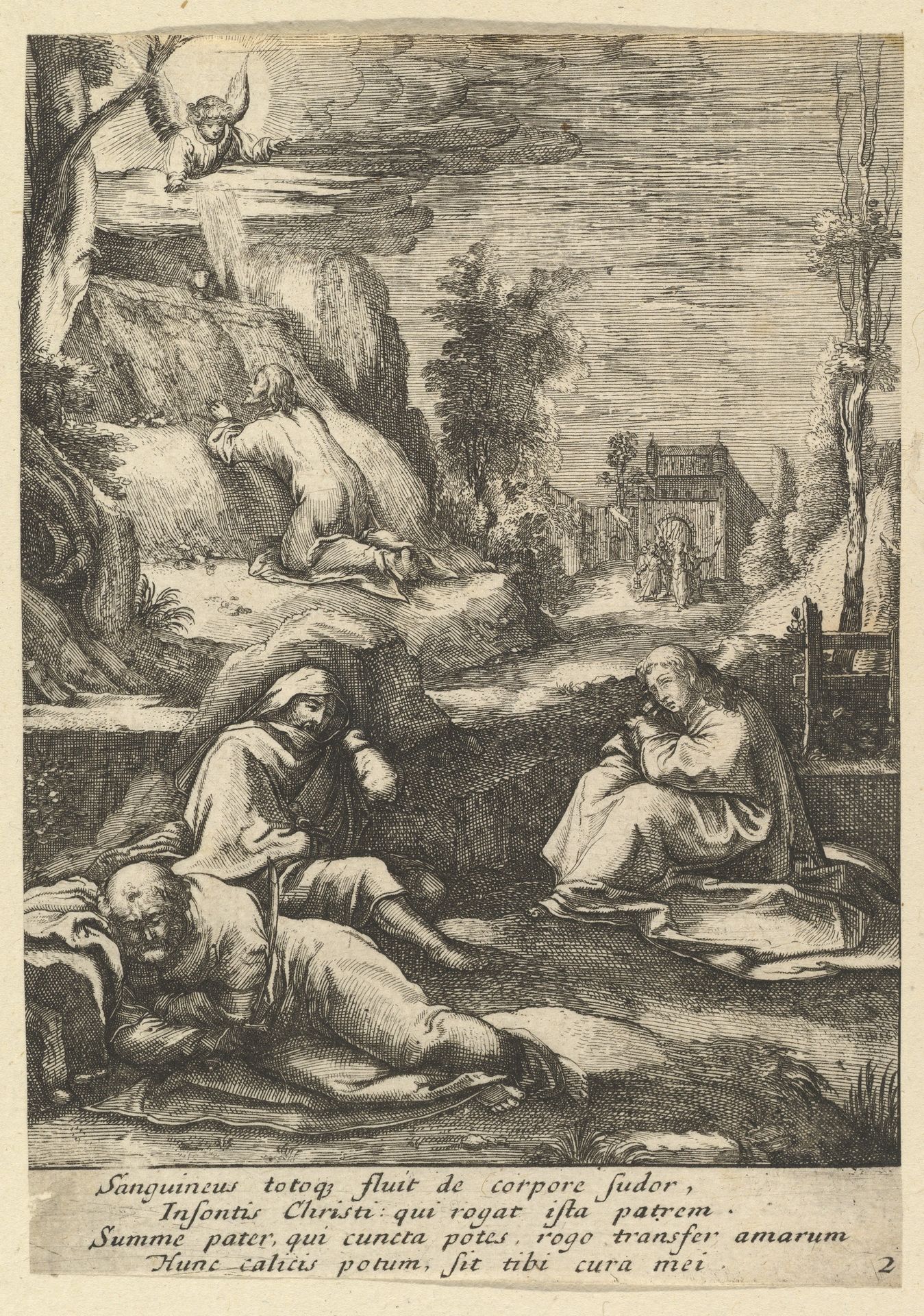 The Agony in the Garden, from "The Passion of Christ" by Nicolas Cochin