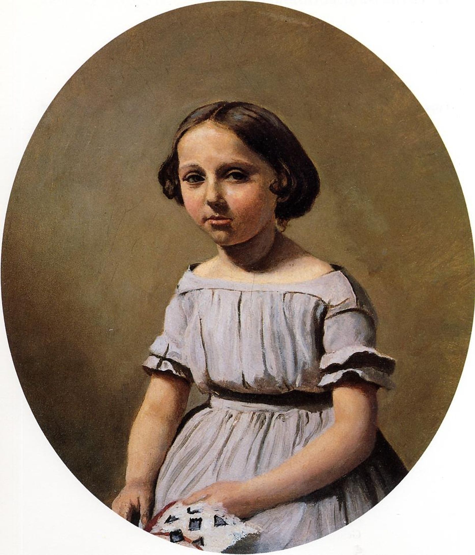 The Eldest Daughter of M. Edouard Delalain (Mme. de Graet) by Camille Corot