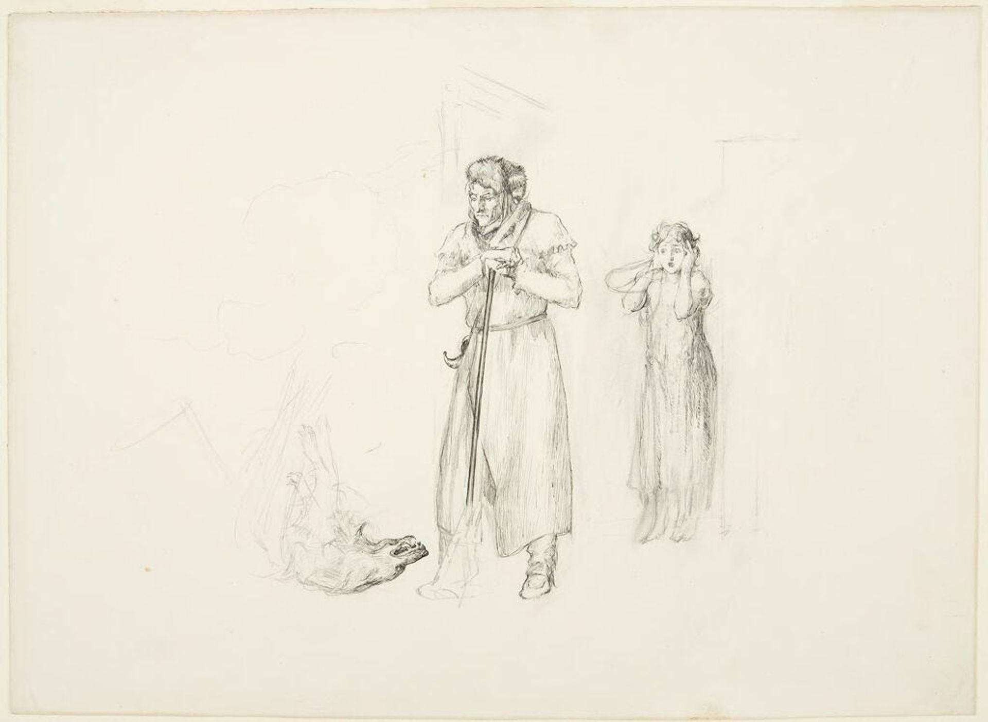 Red Riding Hood: The Hunter Slays the Wolf by Edward Martin Taber