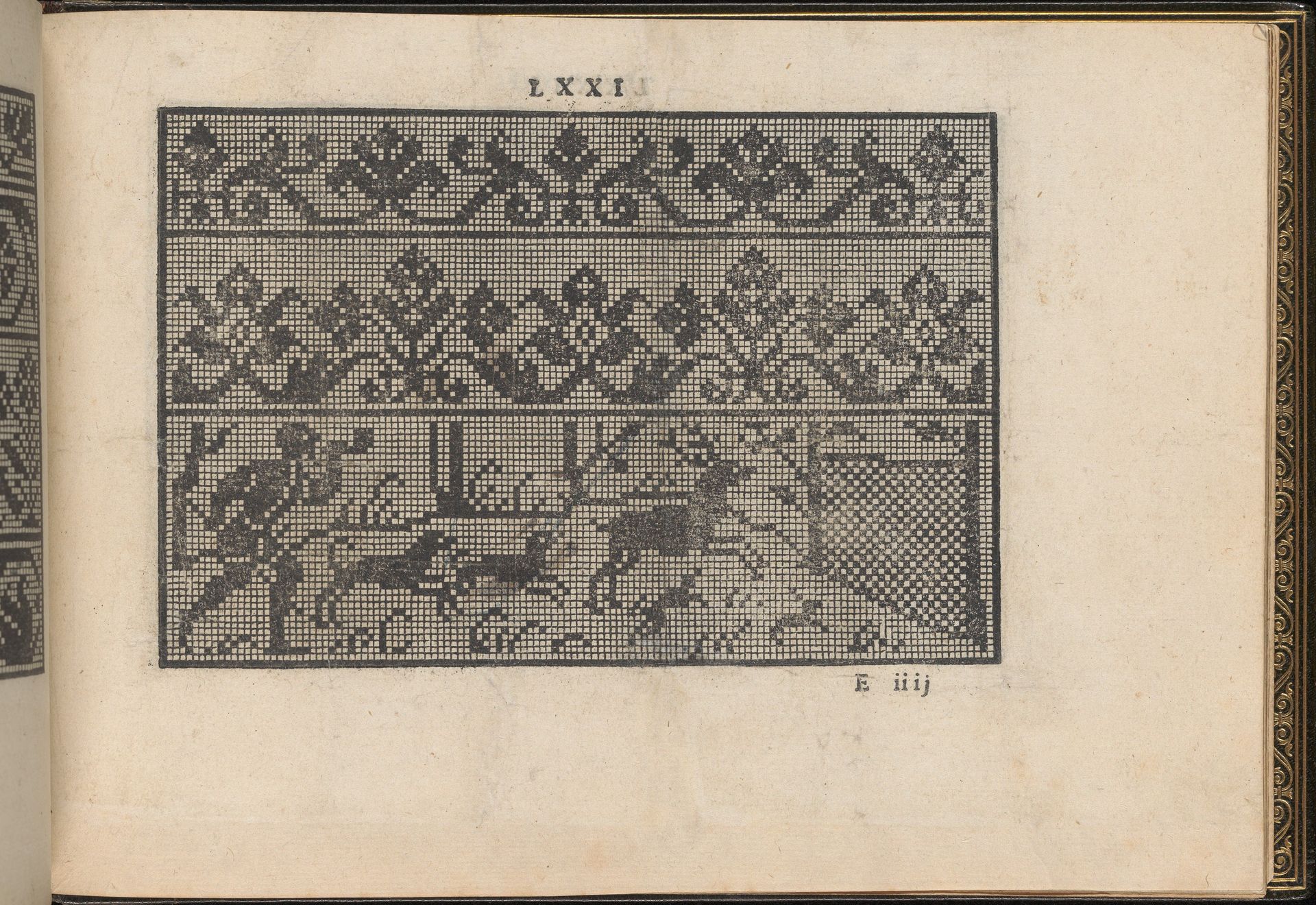 La Vera Perfettione del Disegno di varie sorti di recami, page 36 (recto) by Giovanni Ostaus