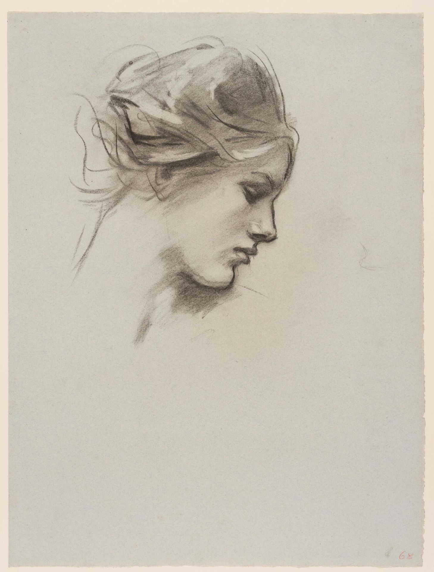 Female Head in Profile by John Singer Sargent
