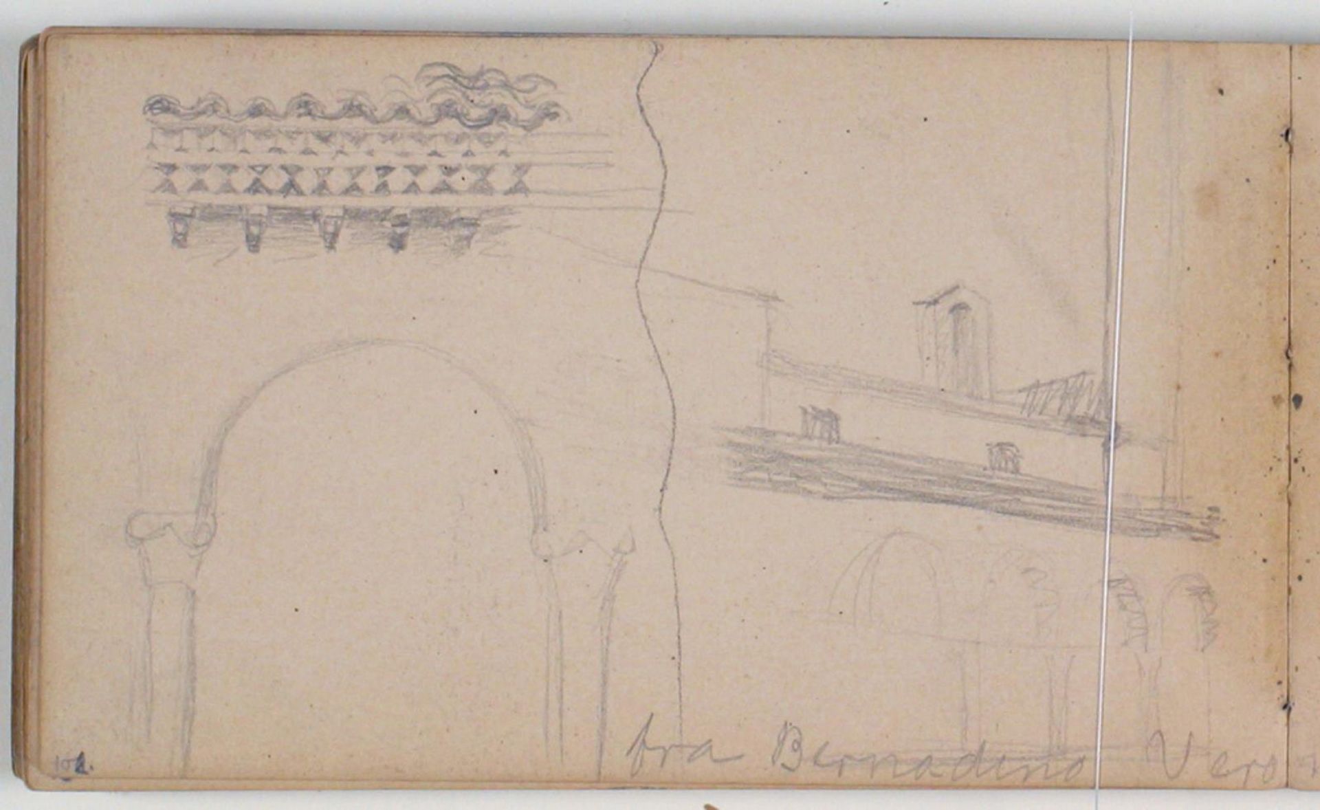 Eksteriør og detalje fra S. Bernadino, Verona by Niels Larsen Stevns