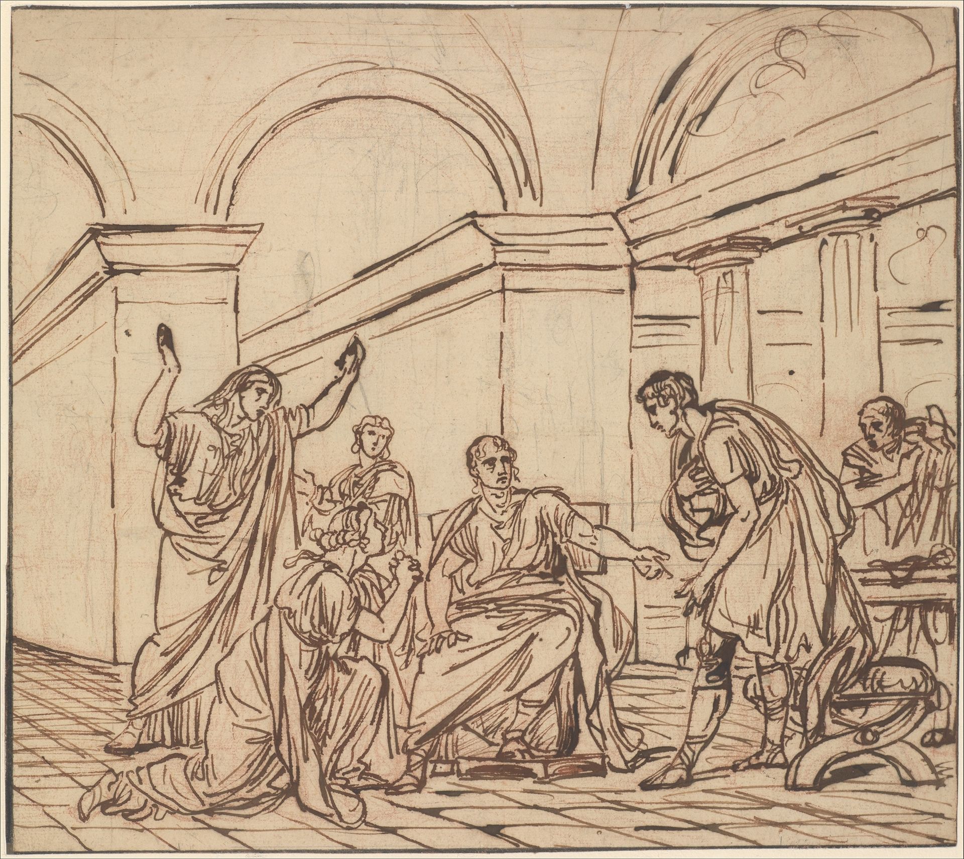 The Clemency of Augustus (Corneille, Cinna, V, 3) by François André Vincent