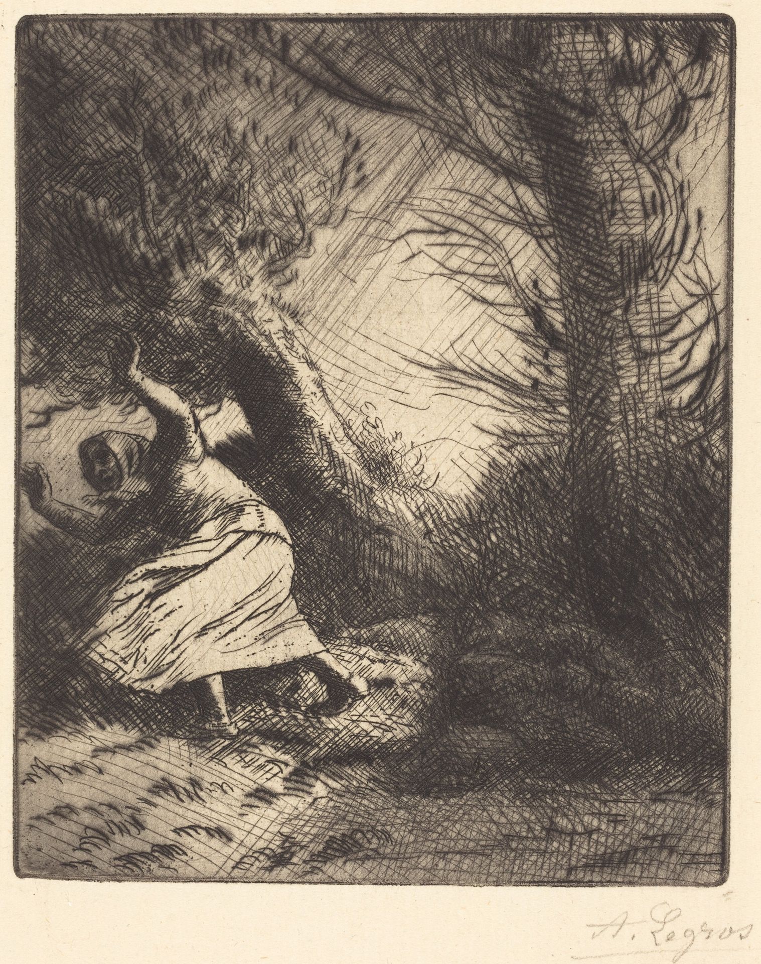 Thunder (Un coup de foudre) by Alphonse Legros