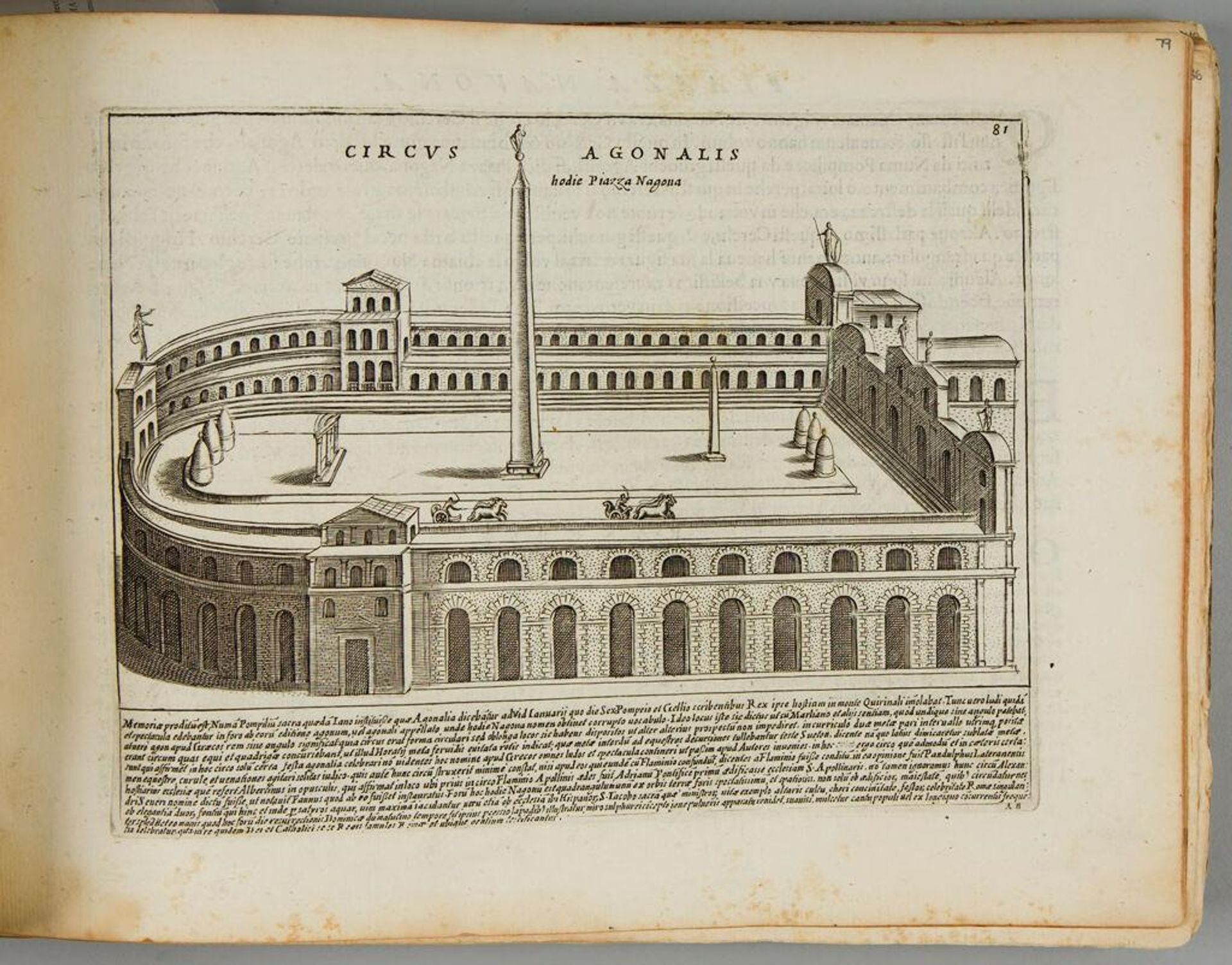 The Circus Agonalis, now Piazza Navona by Giacomo Lauro