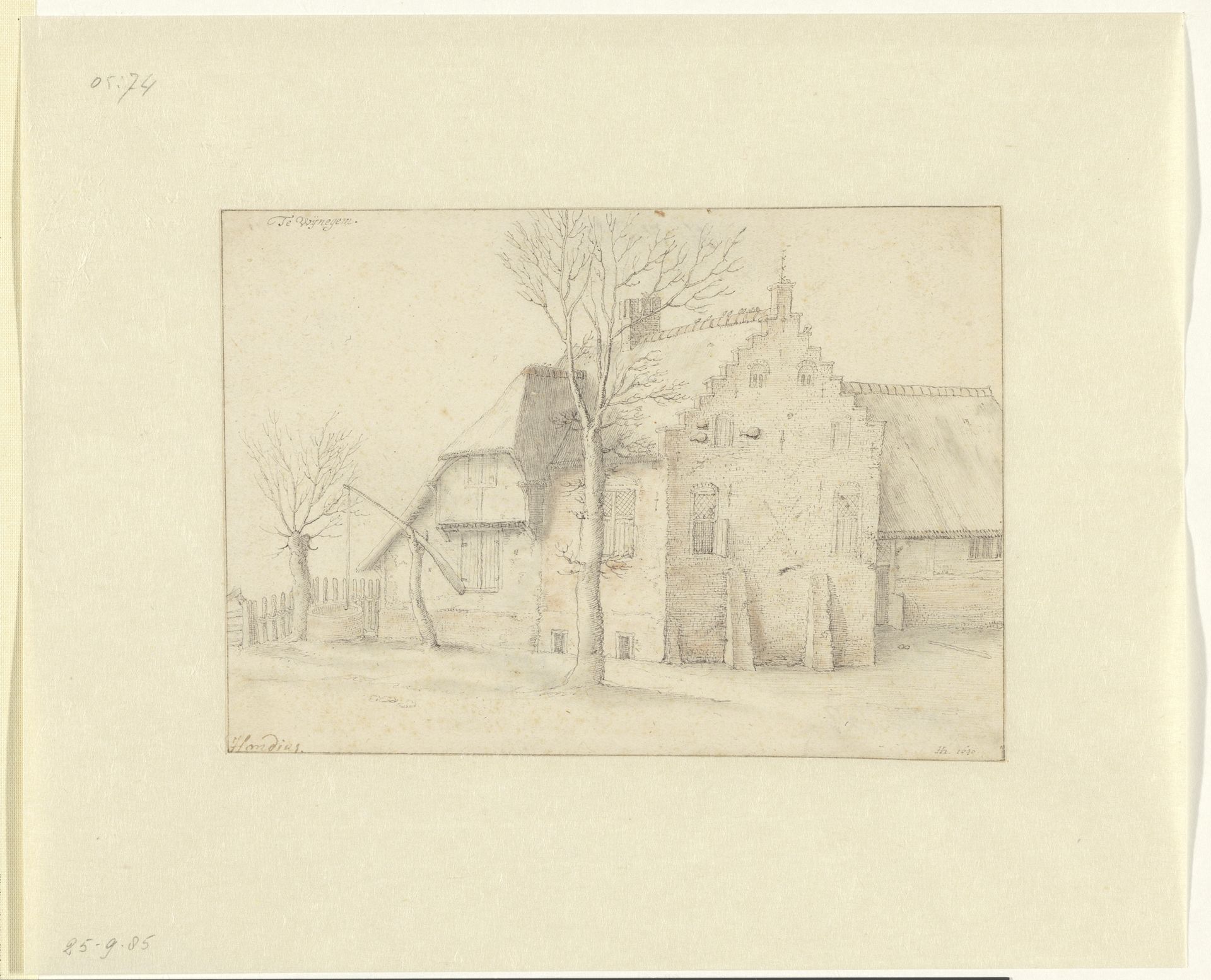 Boerenhoeve te Wijnegem by Hendrick Hondius I