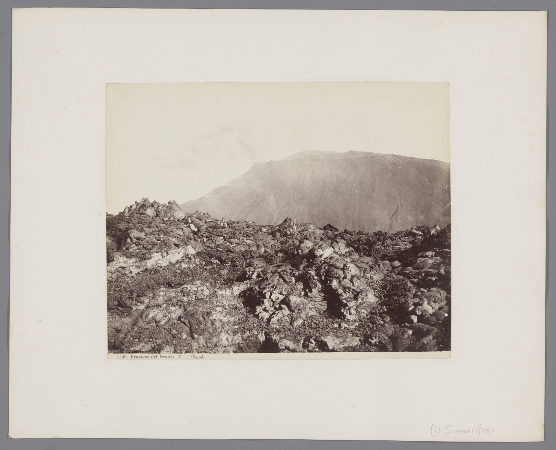Uitbarsting van de Vesuvius in 1872, Italië by Giorgio Sommer