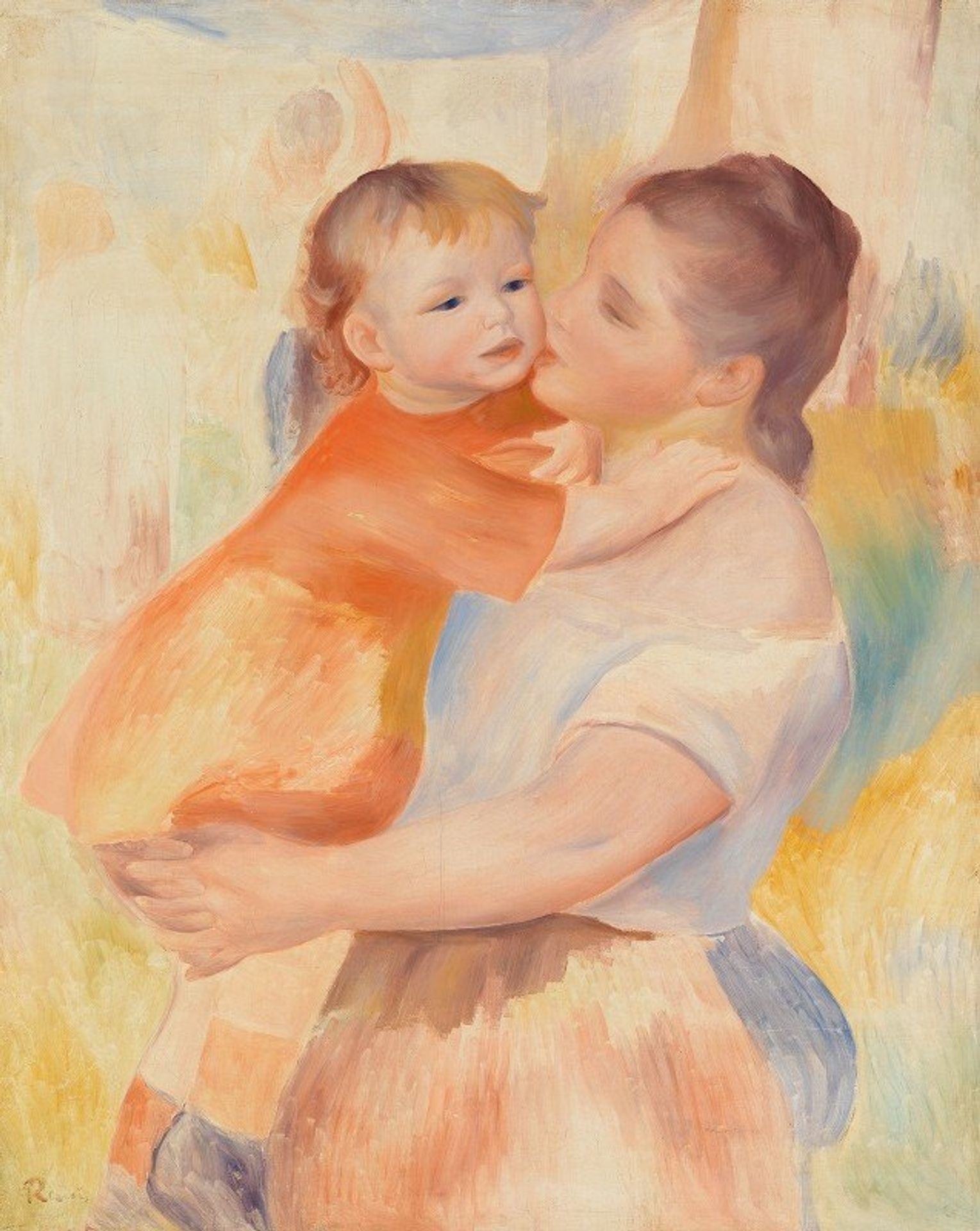 Washerwoman and Child by Pierre-Auguste Renoir