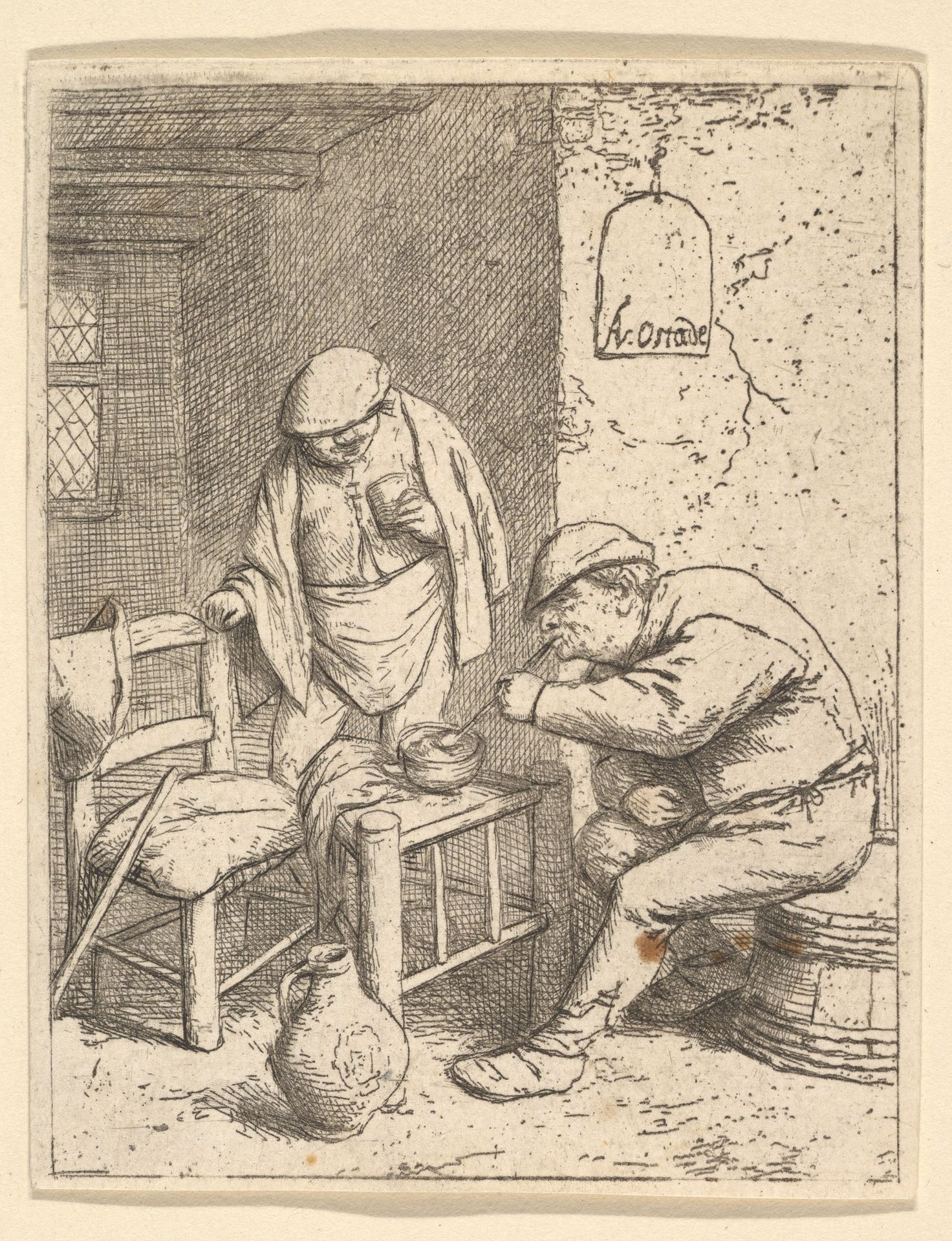 The Smoker and the Drinker by Adriaen van Ostade