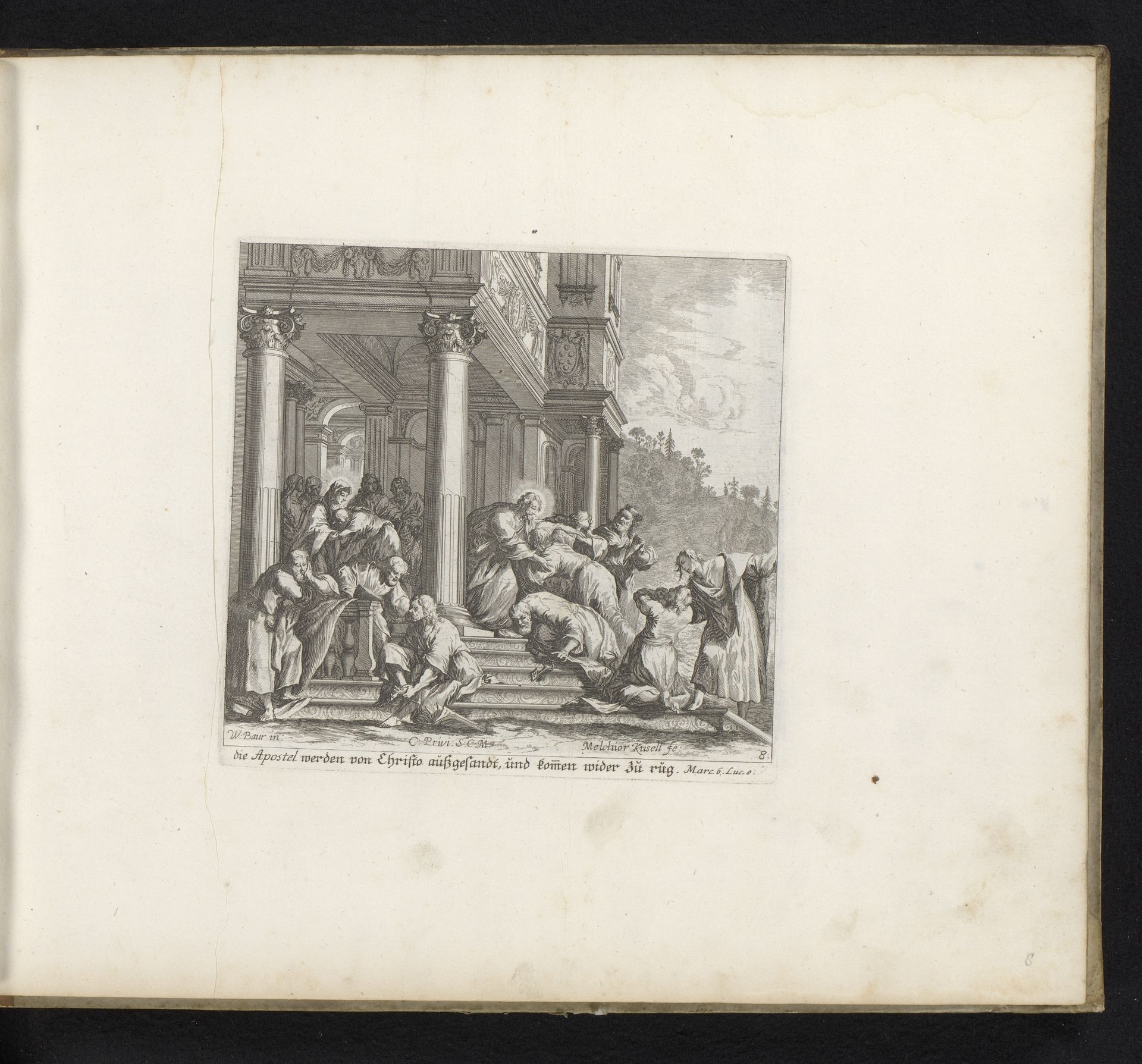 Terugkeer van de apostelen by Melchior Küsel