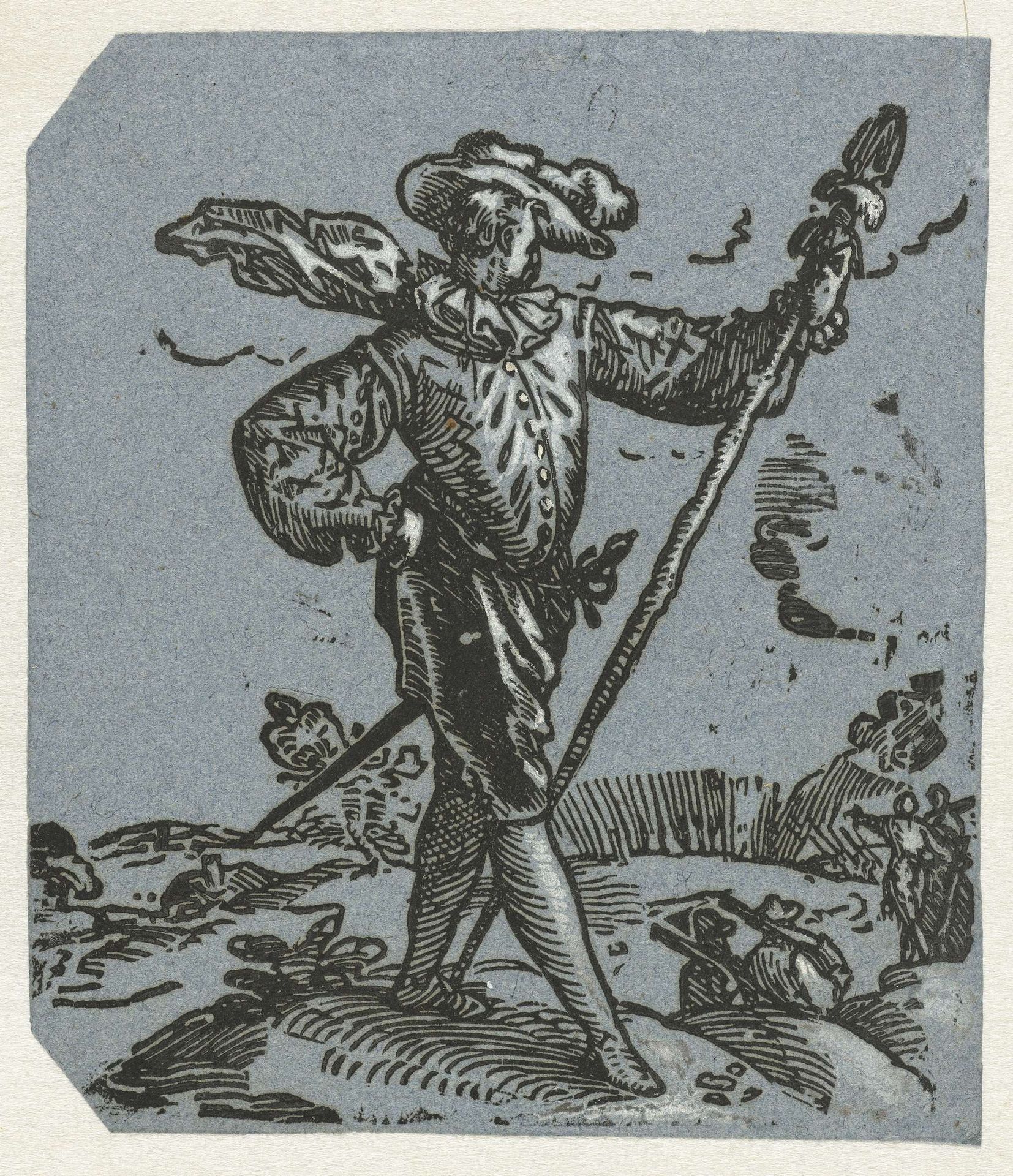 Kapitein van de infanterie by Hendrick Goltzius