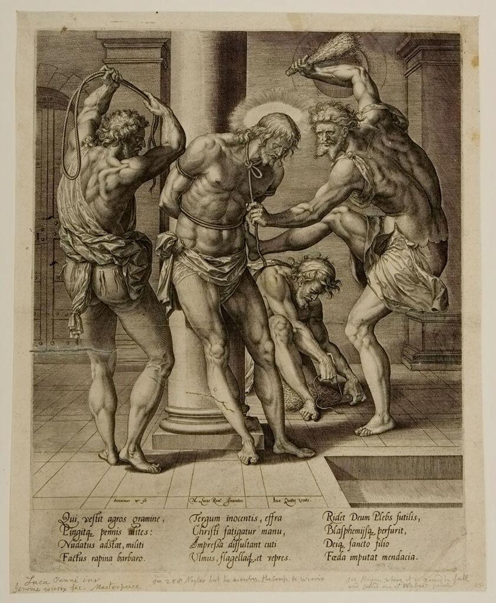 Flagellation by Hieronymus Wierix