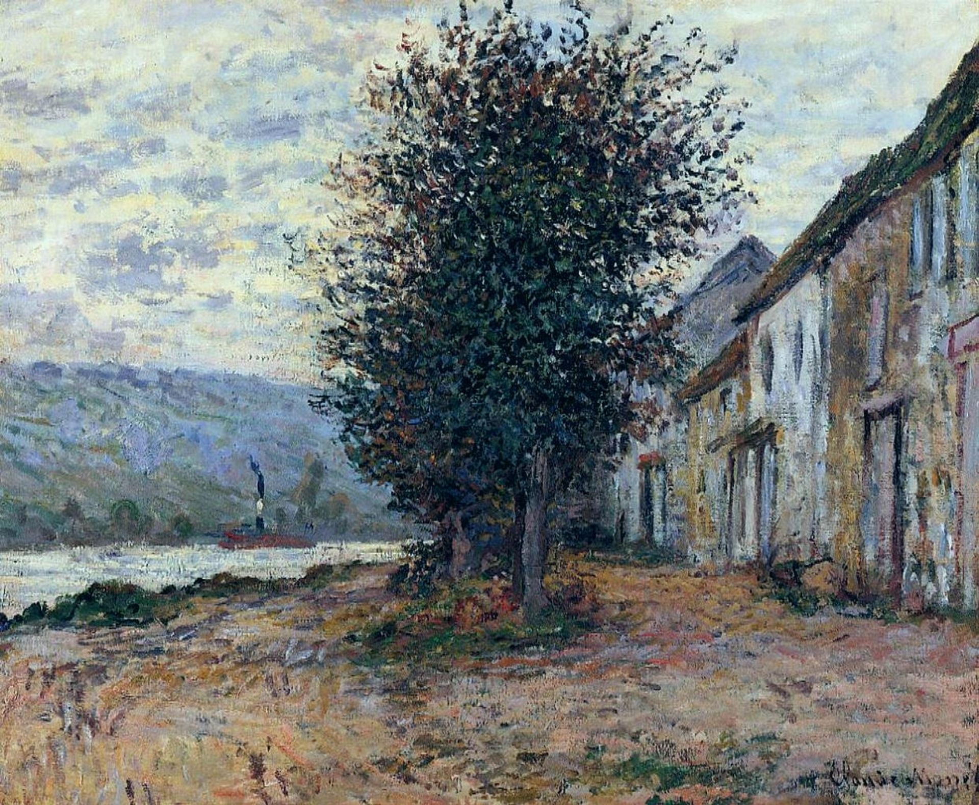 The Banks of the Seine by Claude Monet