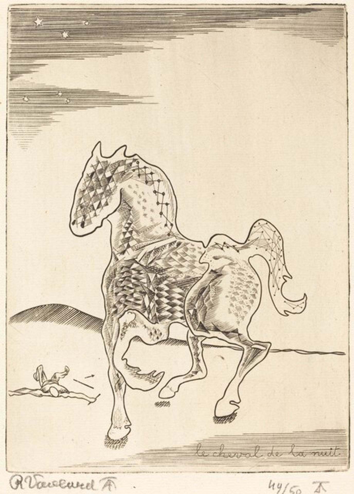 Le cheval de la nuit by Roger Vieillard