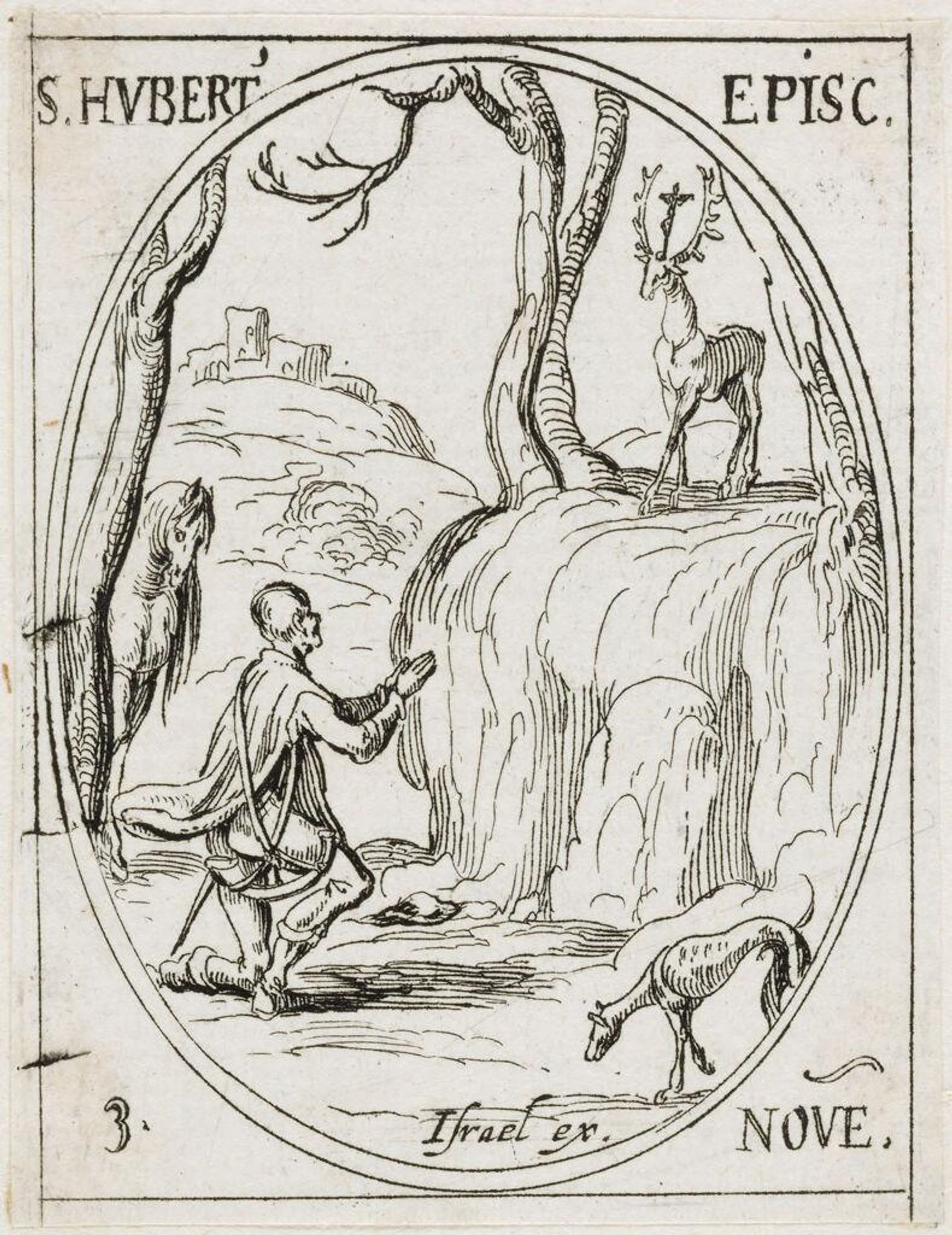 Saint Hubert by Jacques Callot
