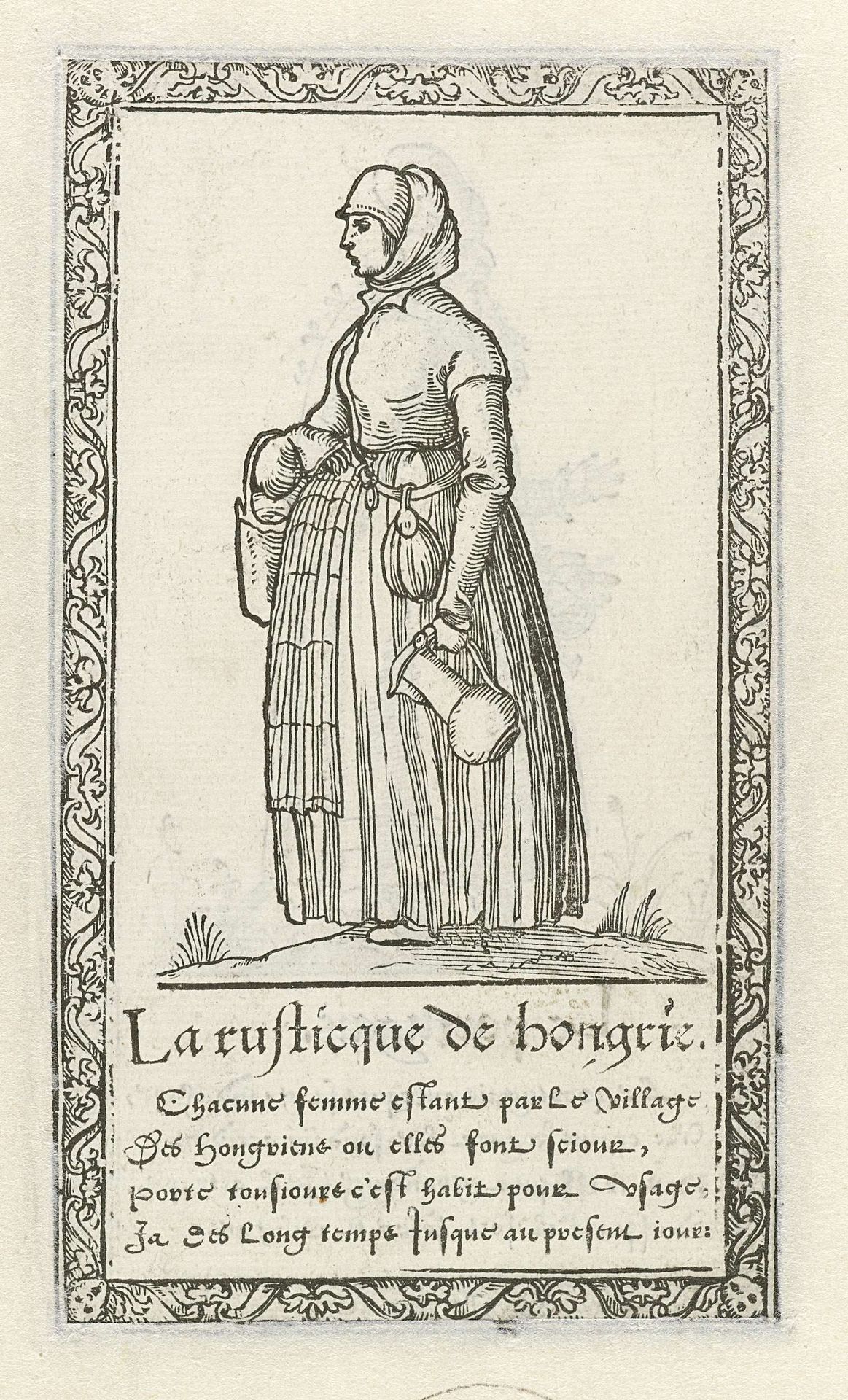 Vrouw van het Hongaarse platteland by François Desprez
