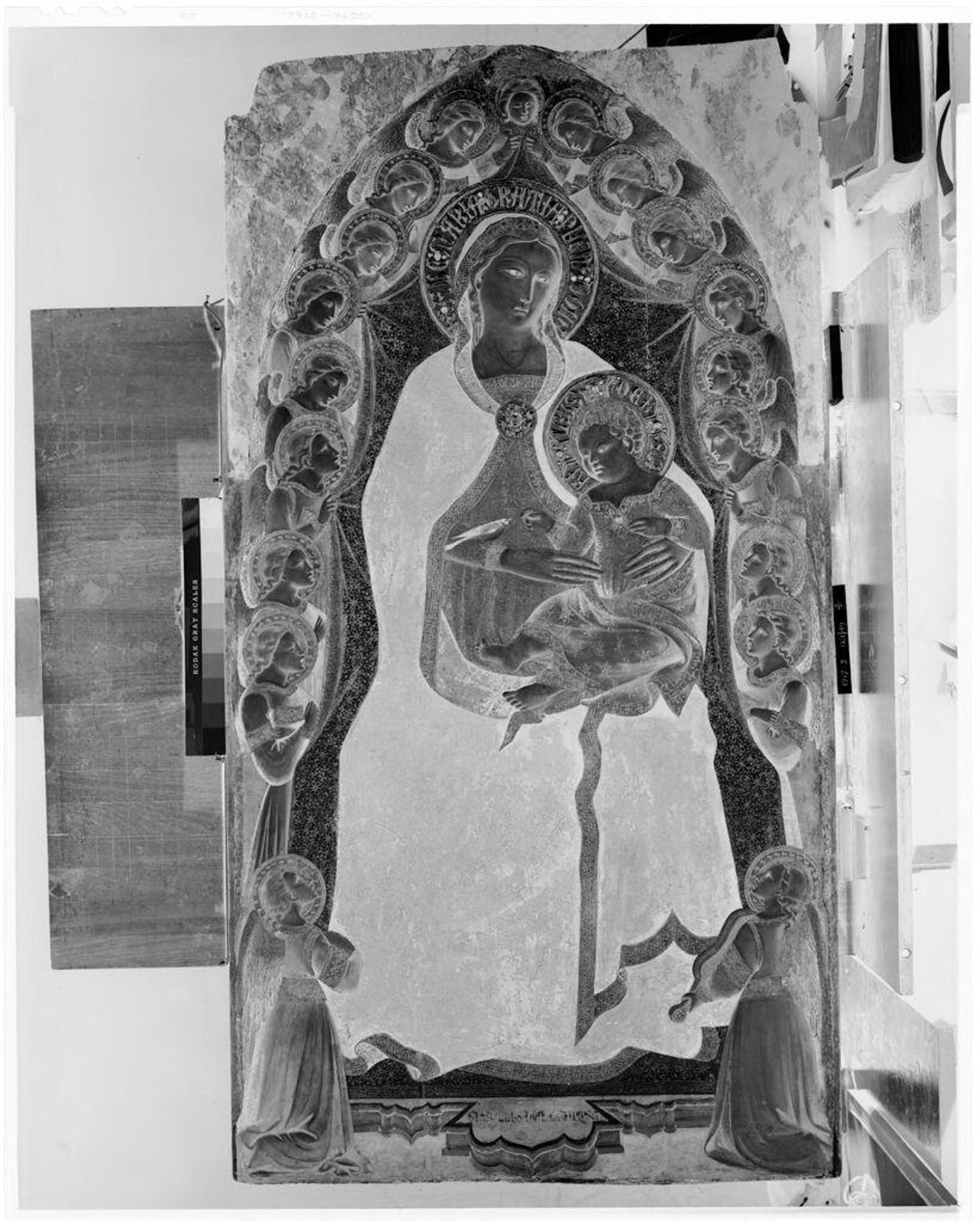 X-radiograph(s) of "Virgin Enthroned" by Artist of original: Spinello Aretino