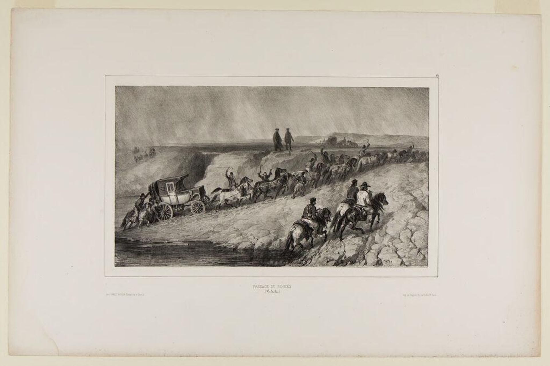 Bouzeo Passage by Auguste Raffet
