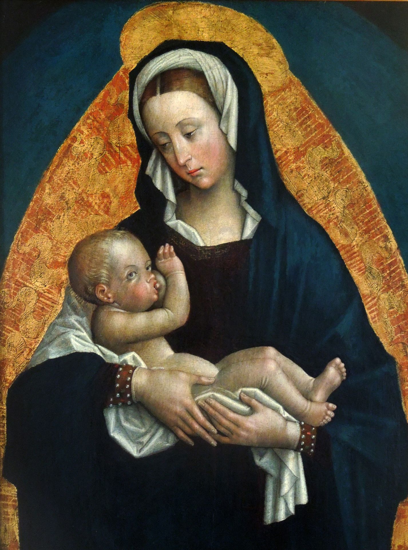 The Virgin Nursing Infant Jesus by Defendente Ferrari