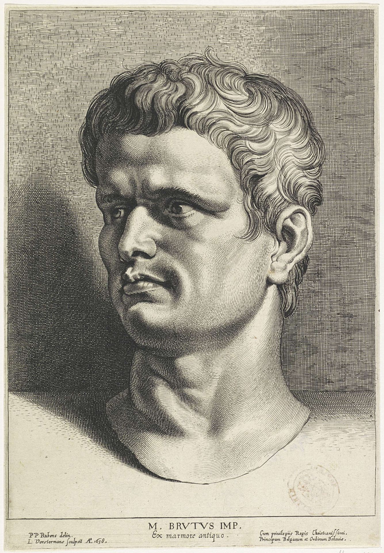 Buste van Marcus Junius Brutus by Lucas Vorsterman I
