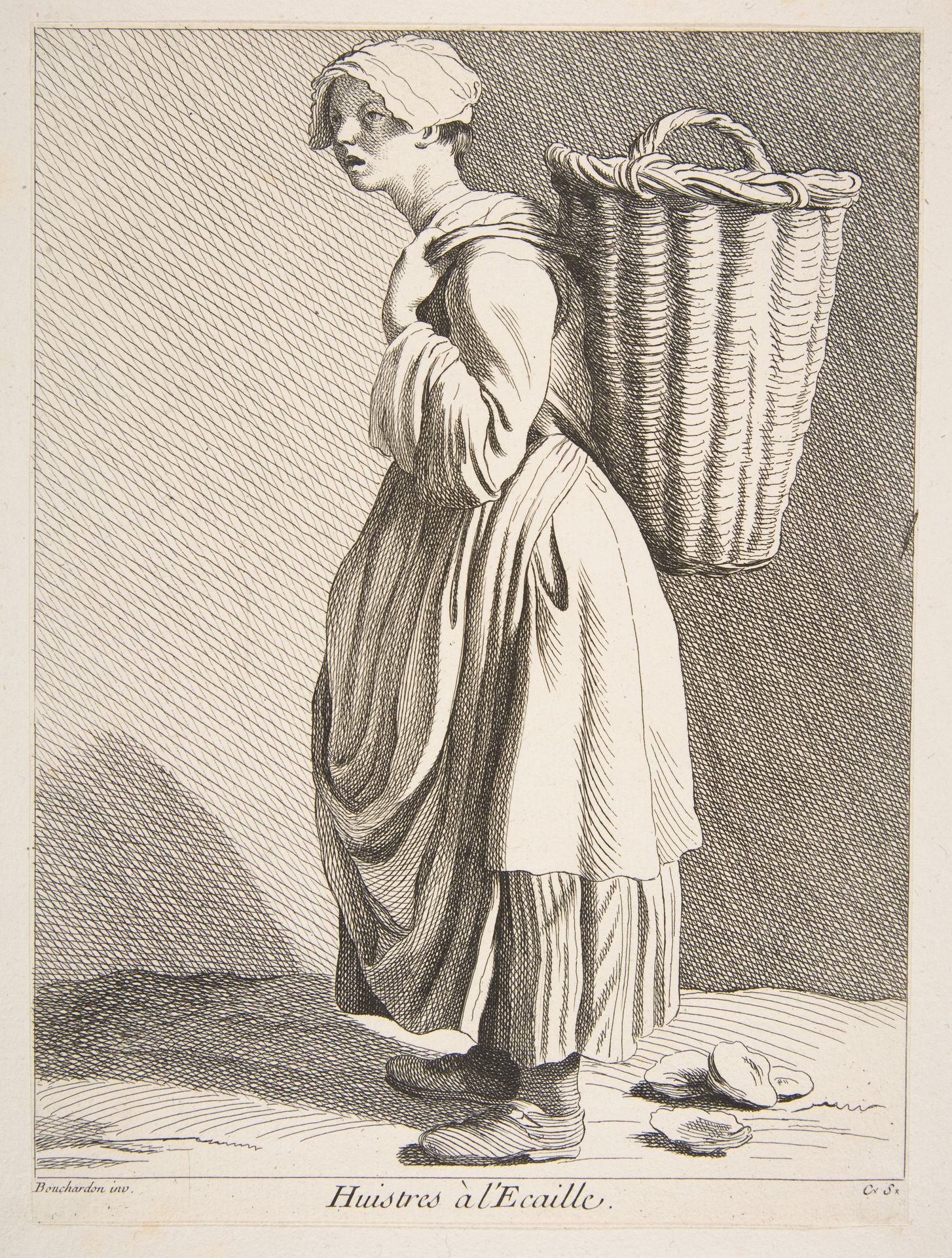 Oyster Seller by Anne Claude Philippe Caylus