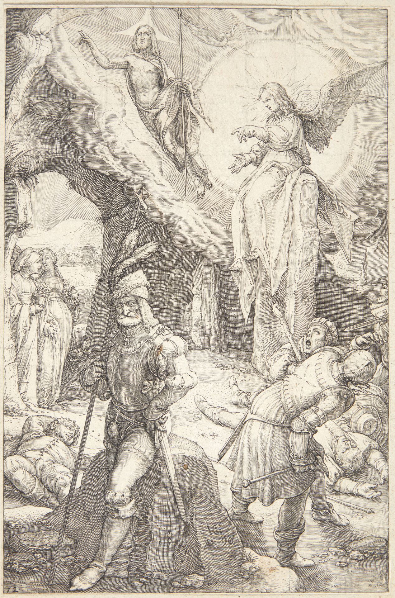 Genopstandelsen by Hendrick Goltzius