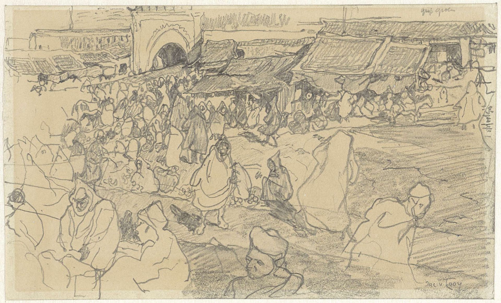 Arabische markt by Jac van Looij