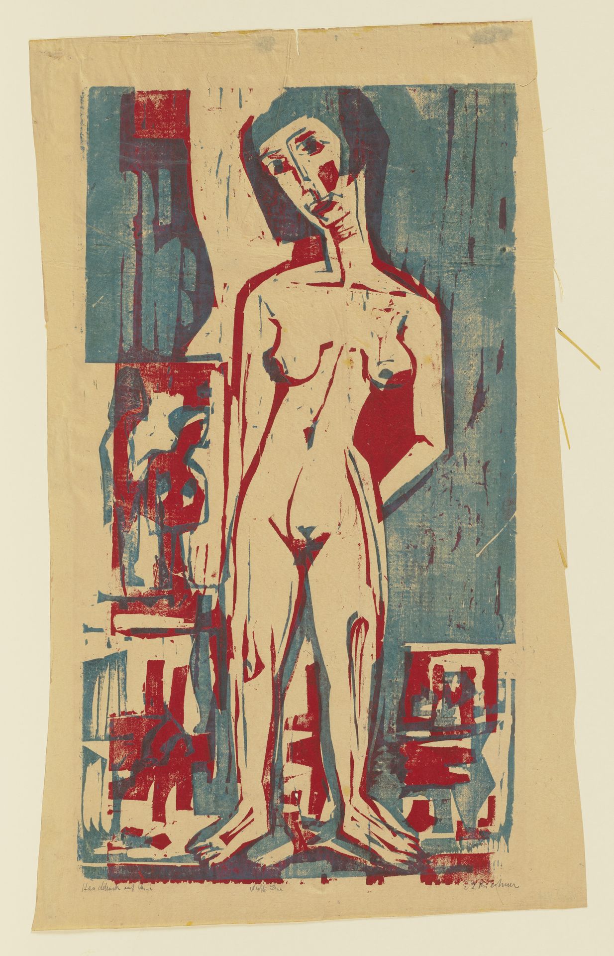 Nackte Lena (Original Title) by Ernst Ludwig Kirchner