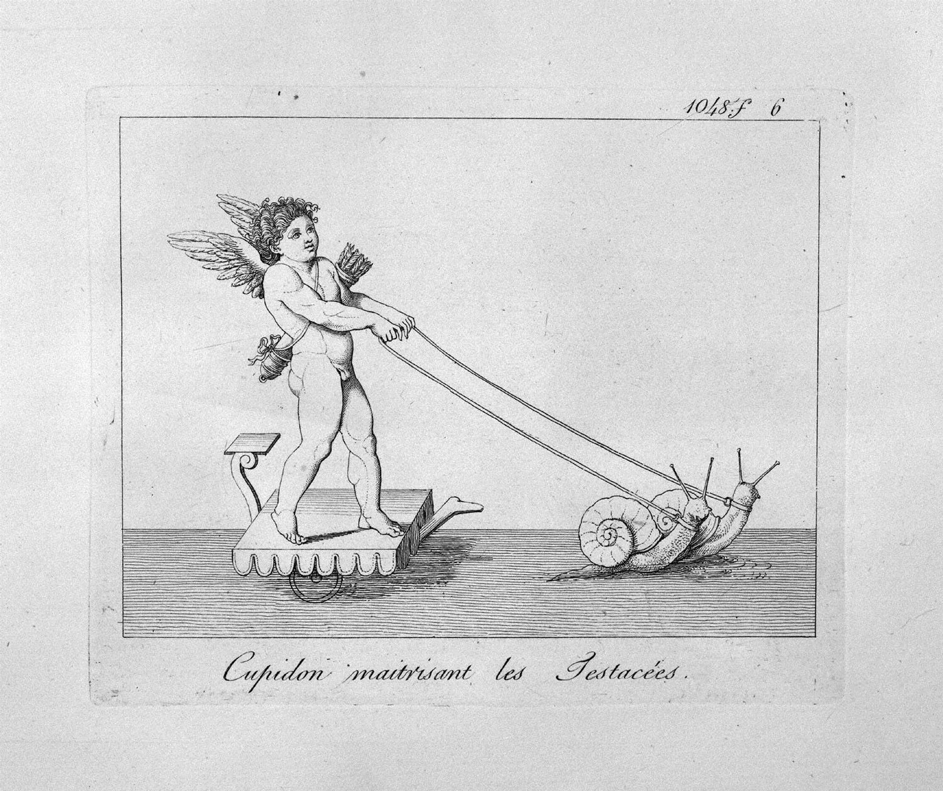 Cupid and snails by Giovanni Battista Piranesi