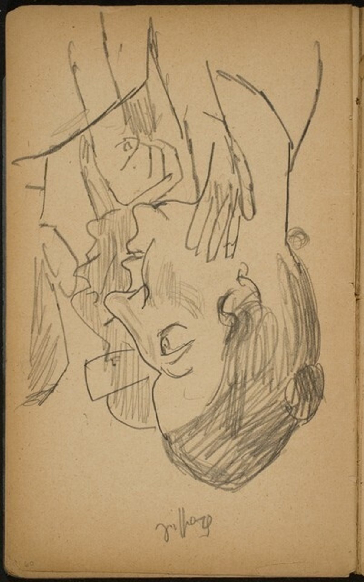 Drei Figuren (Three Figures) [p. 60] by Max Beckmann