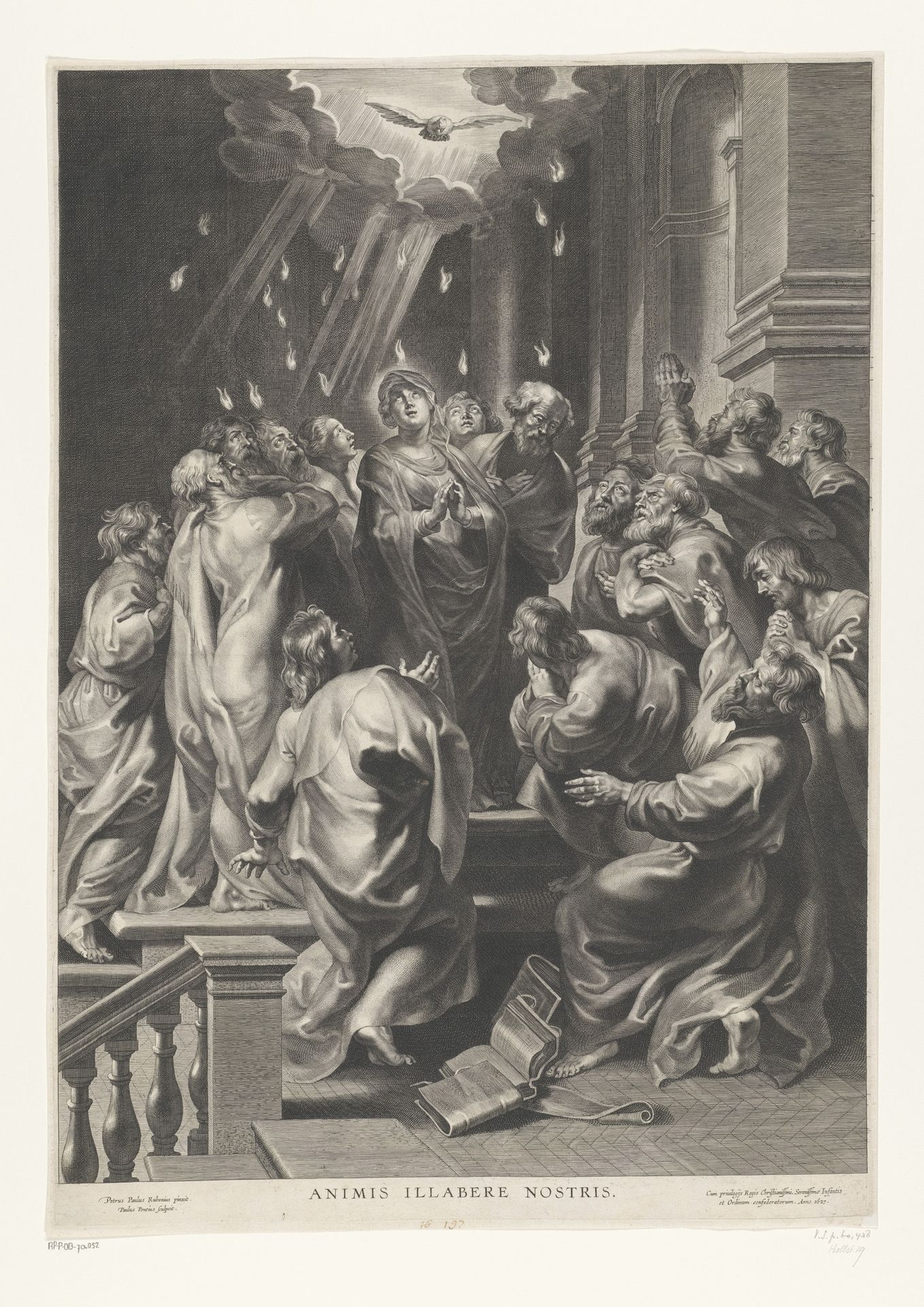 Uitstorting van de Heilige Geest (Pinksteren) by Paulus Pontius